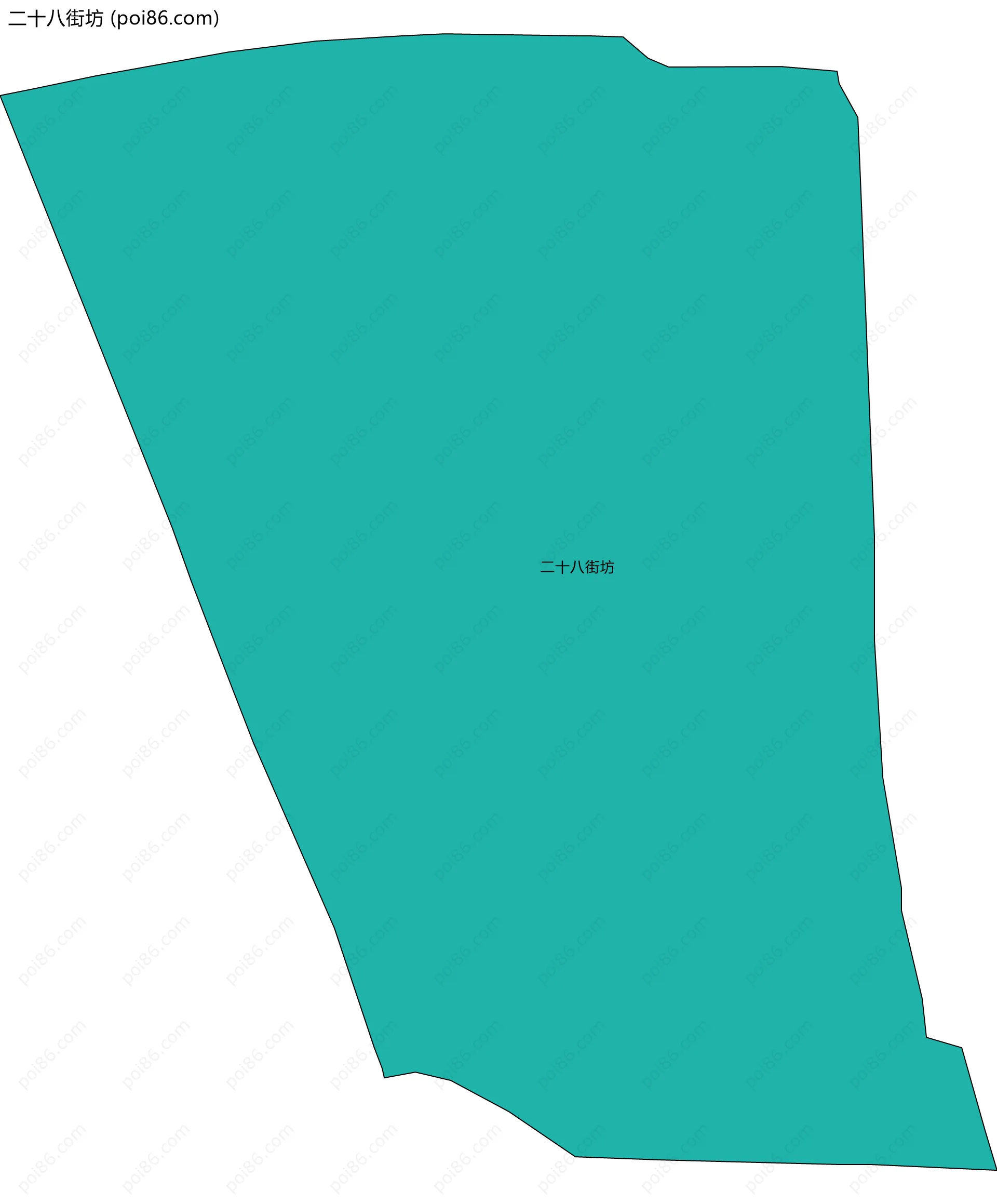 二十八街坊边界地图