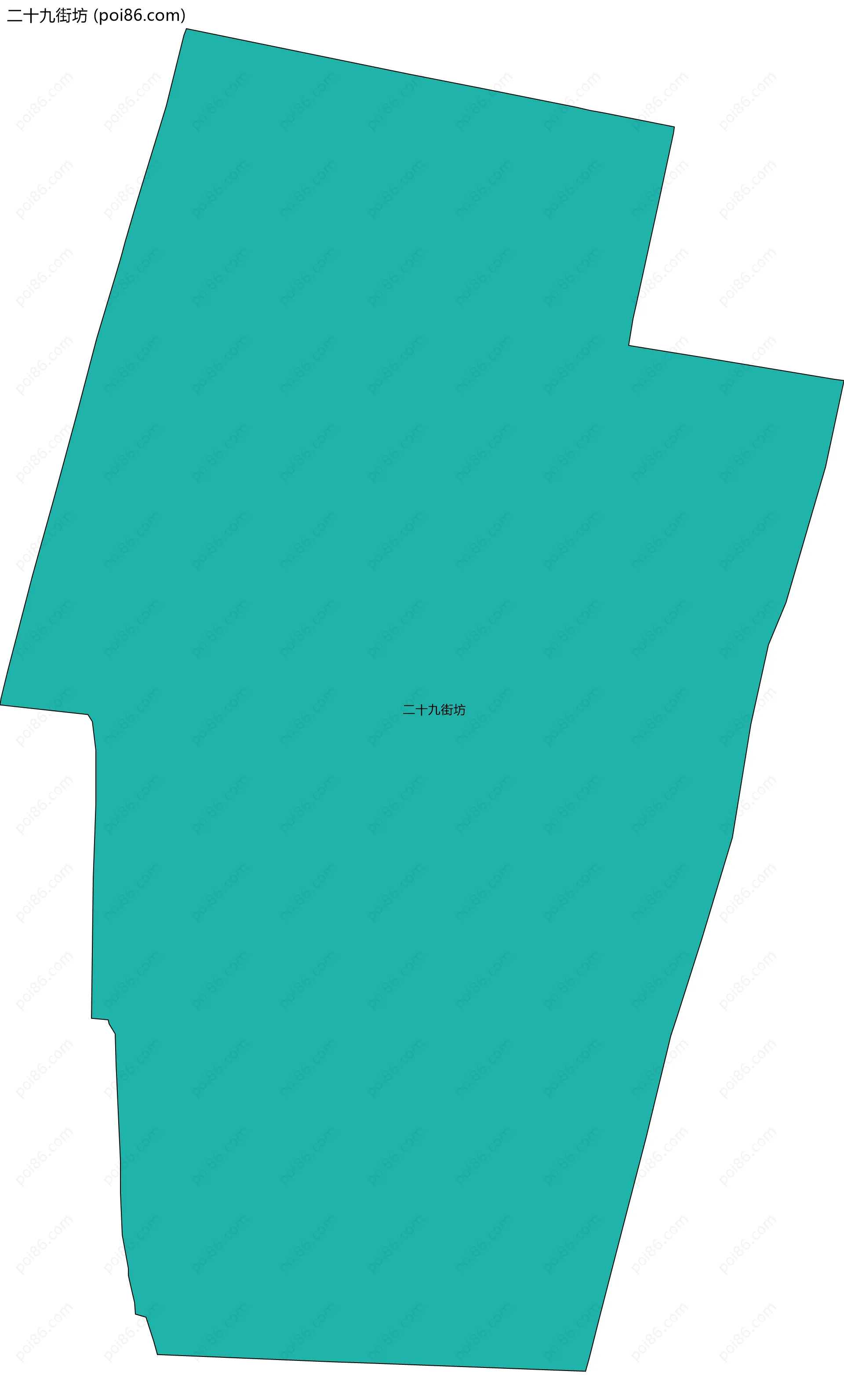 二十九街坊边界地图
