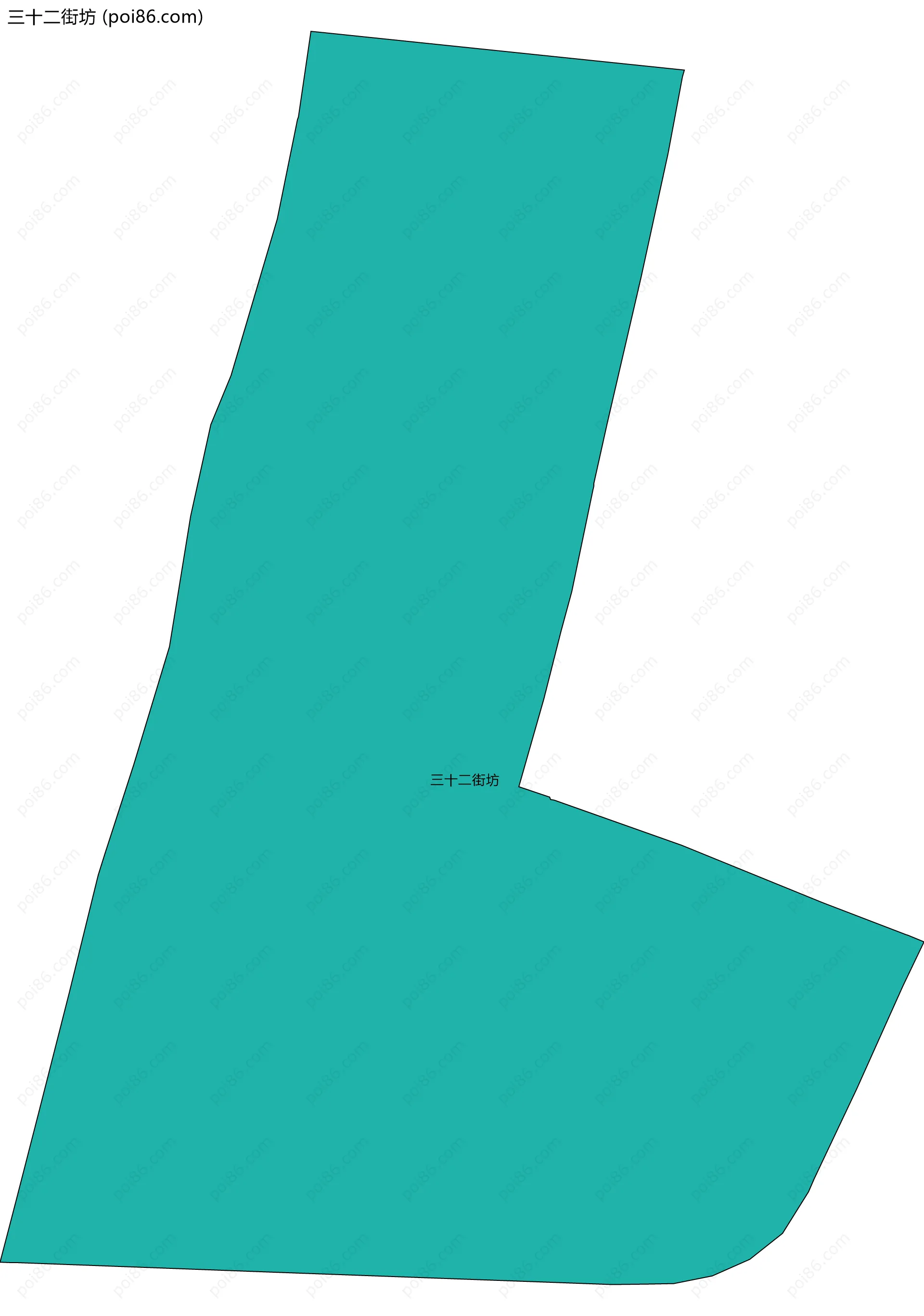 三十二街坊边界地图