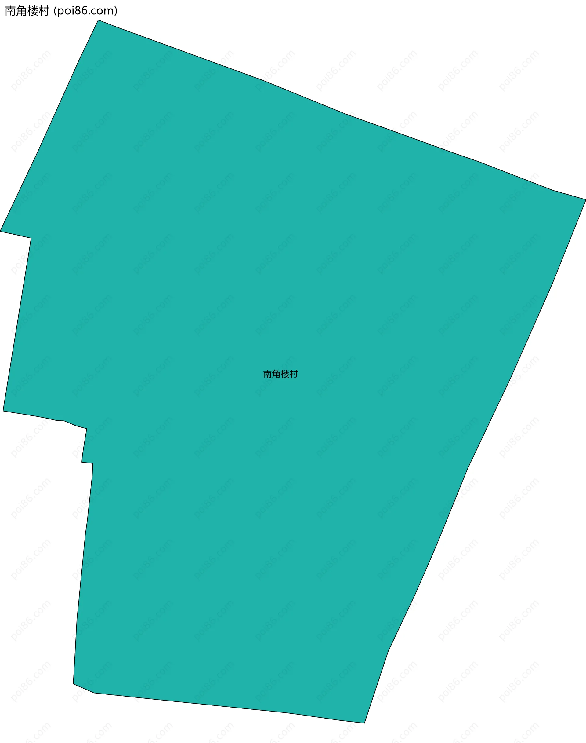 南角楼村边界地图