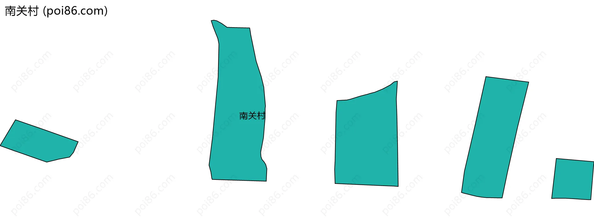 南关村边界地图