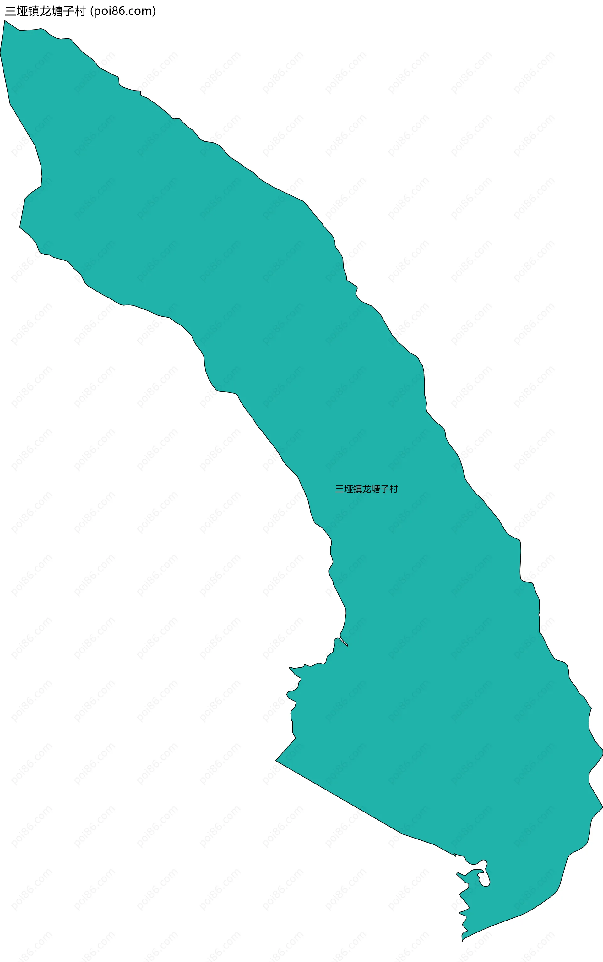 三垭镇龙塘子村边界地图