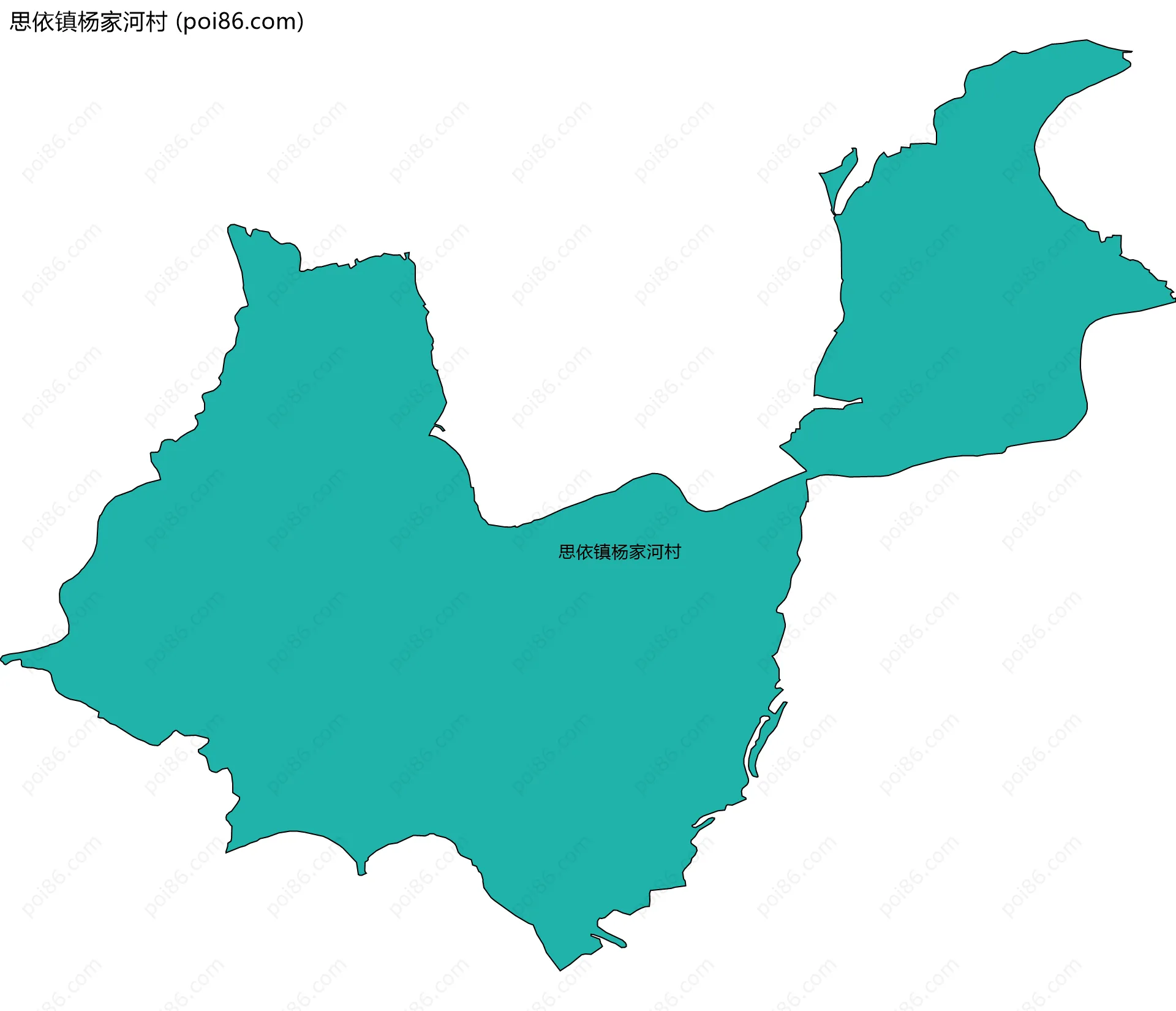 思依镇杨家河村边界地图