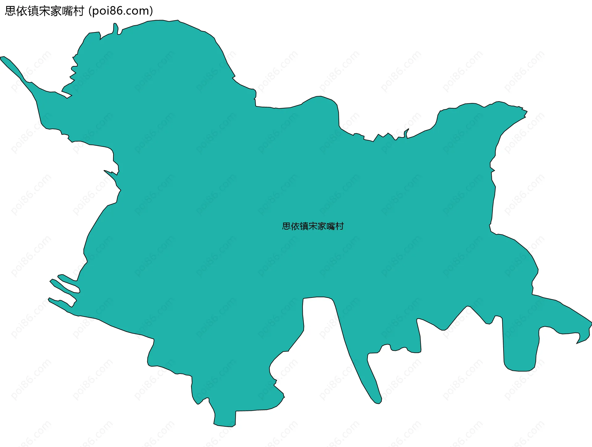 思依镇宋家嘴村边界地图