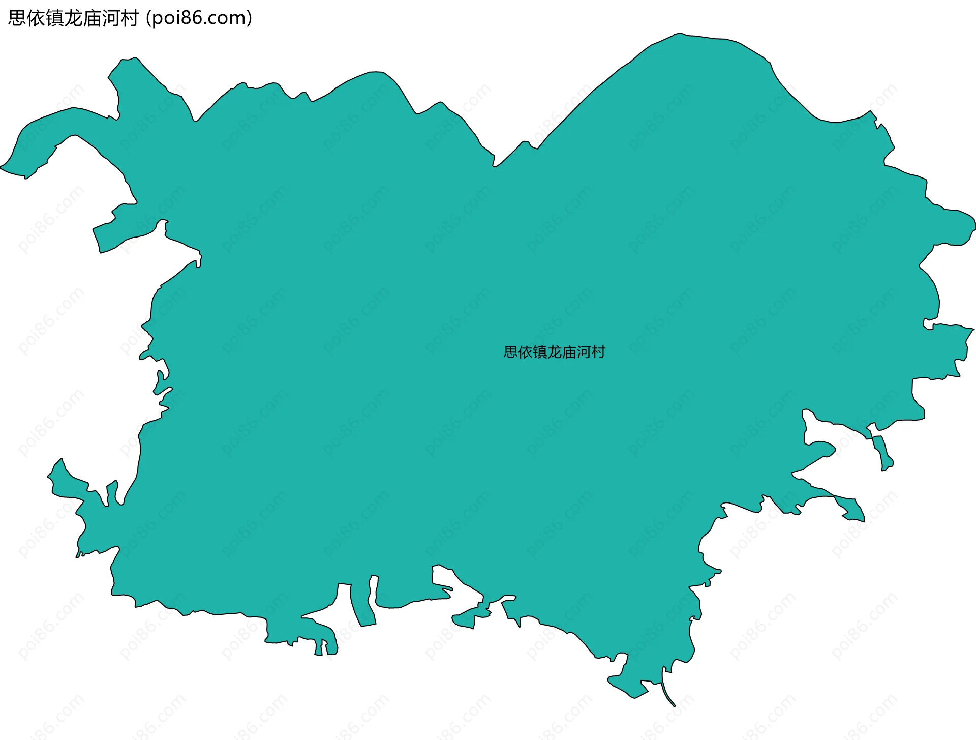 思依镇龙庙河村边界地图