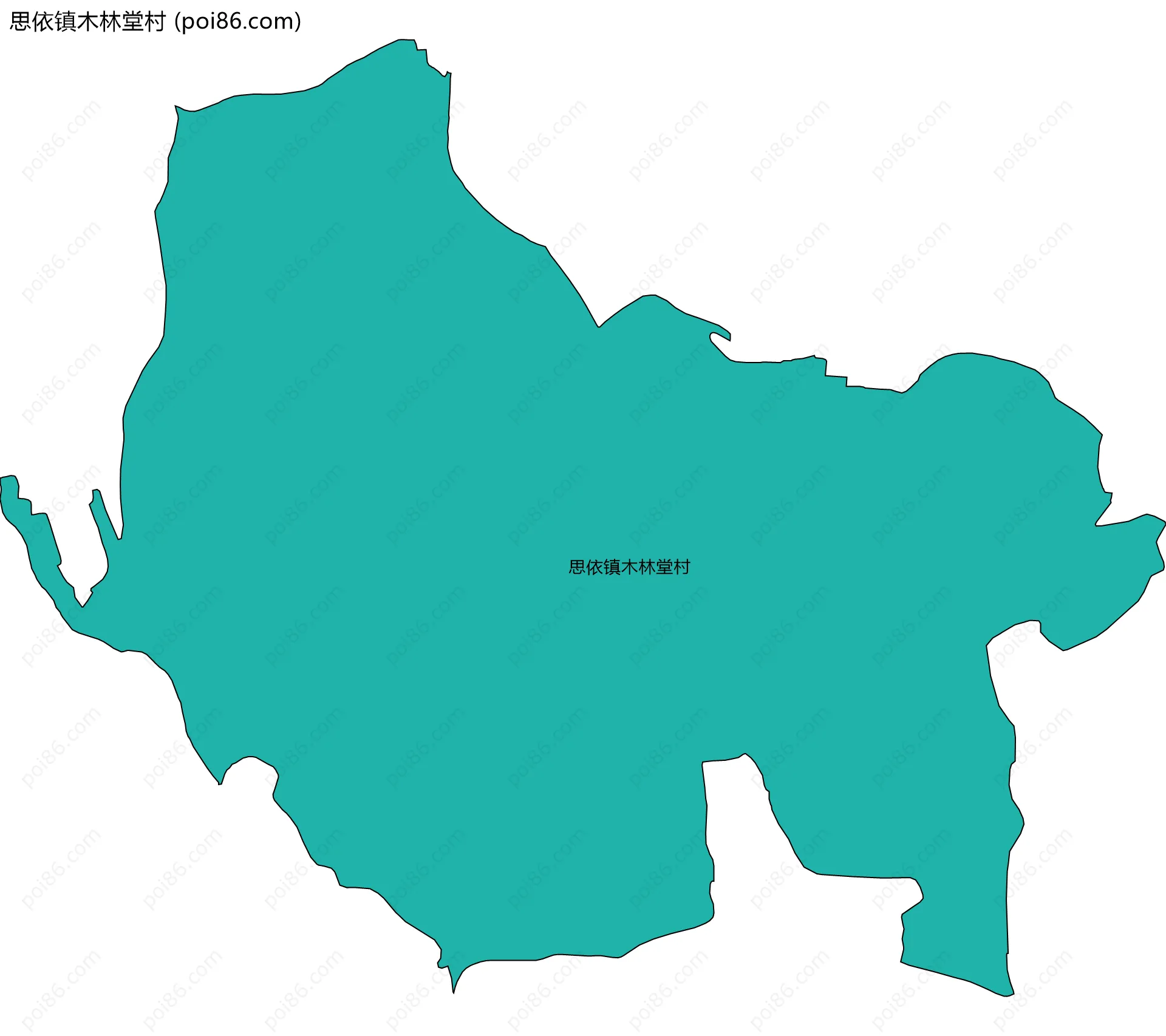 思依镇木林堂村边界地图