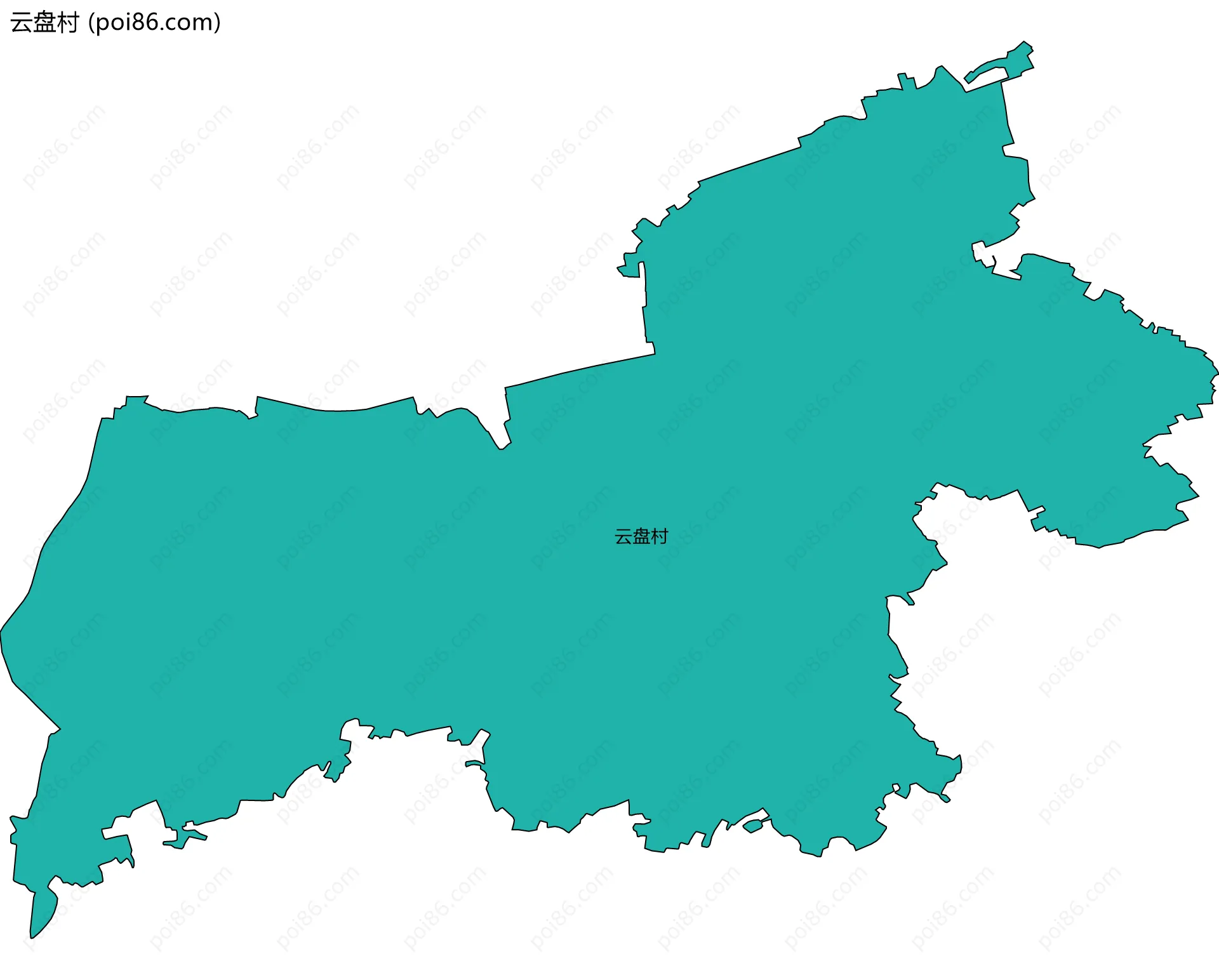 云盘村边界地图