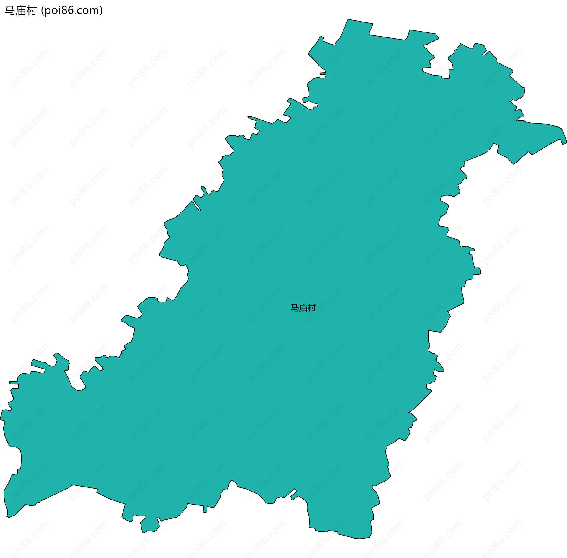 马庙村边界地图