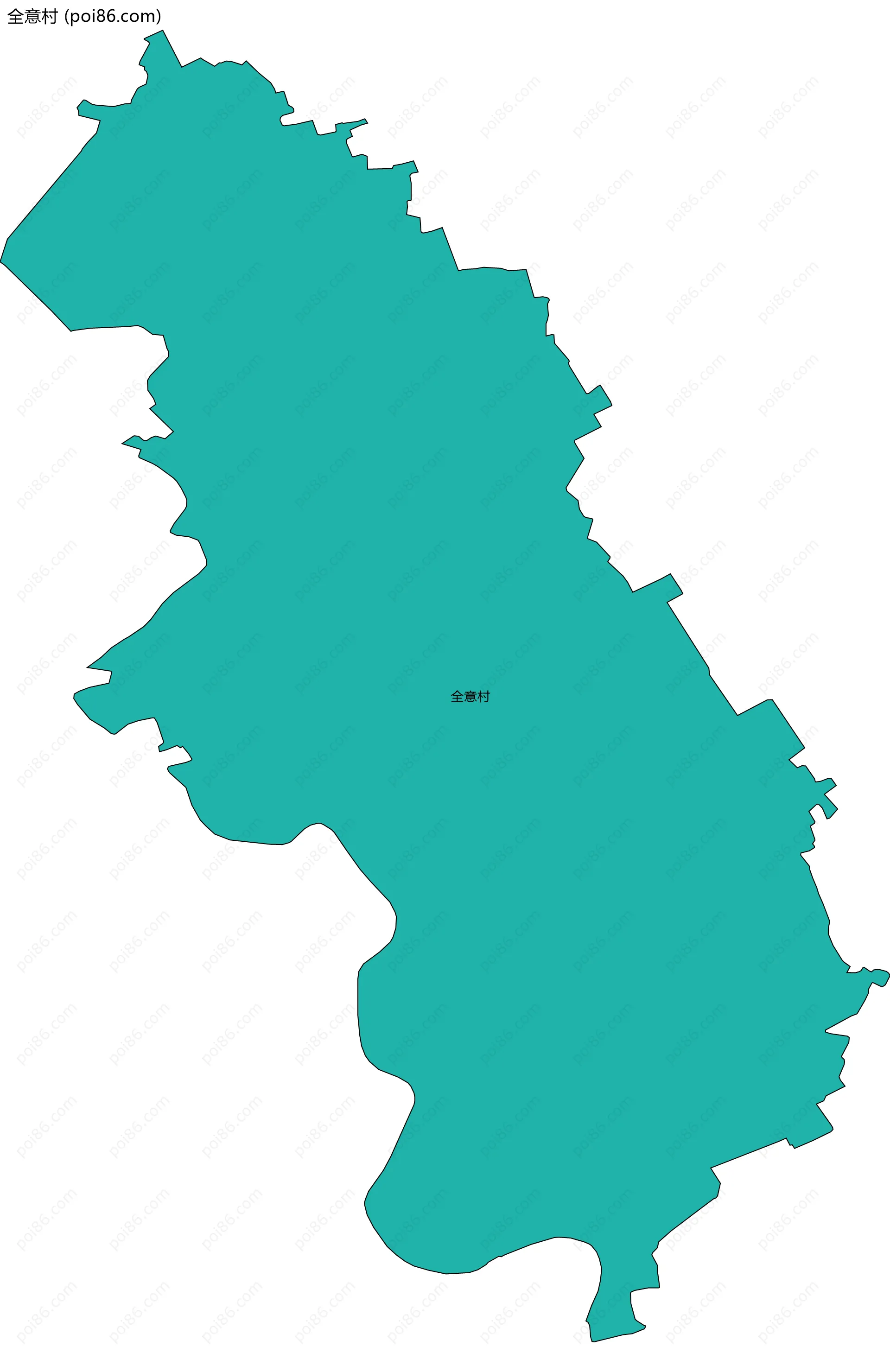 全意村边界地图