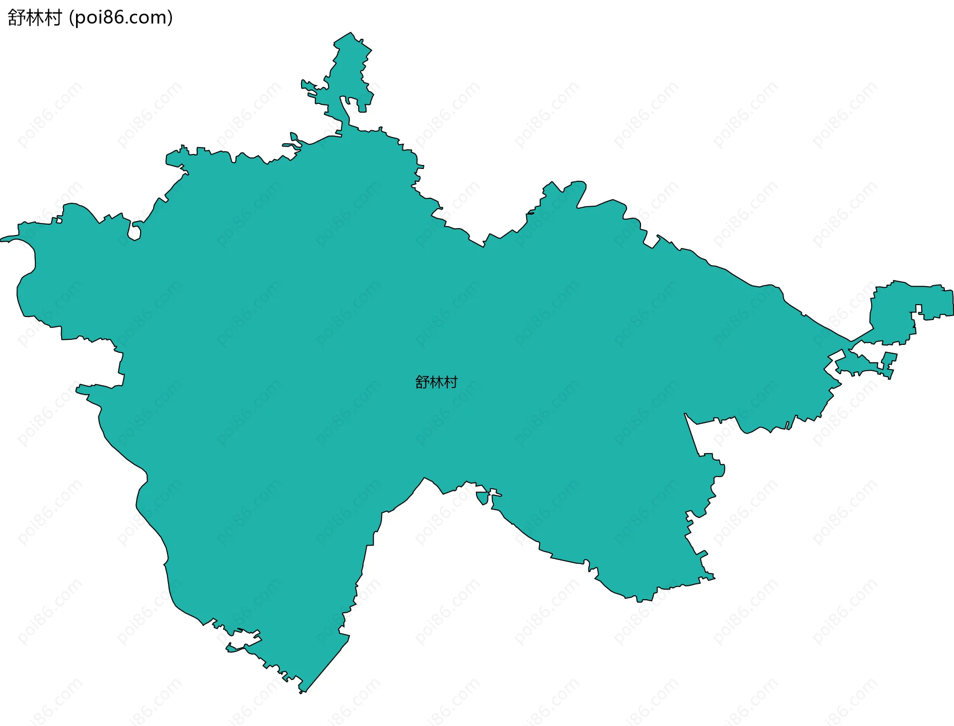 舒林村边界地图