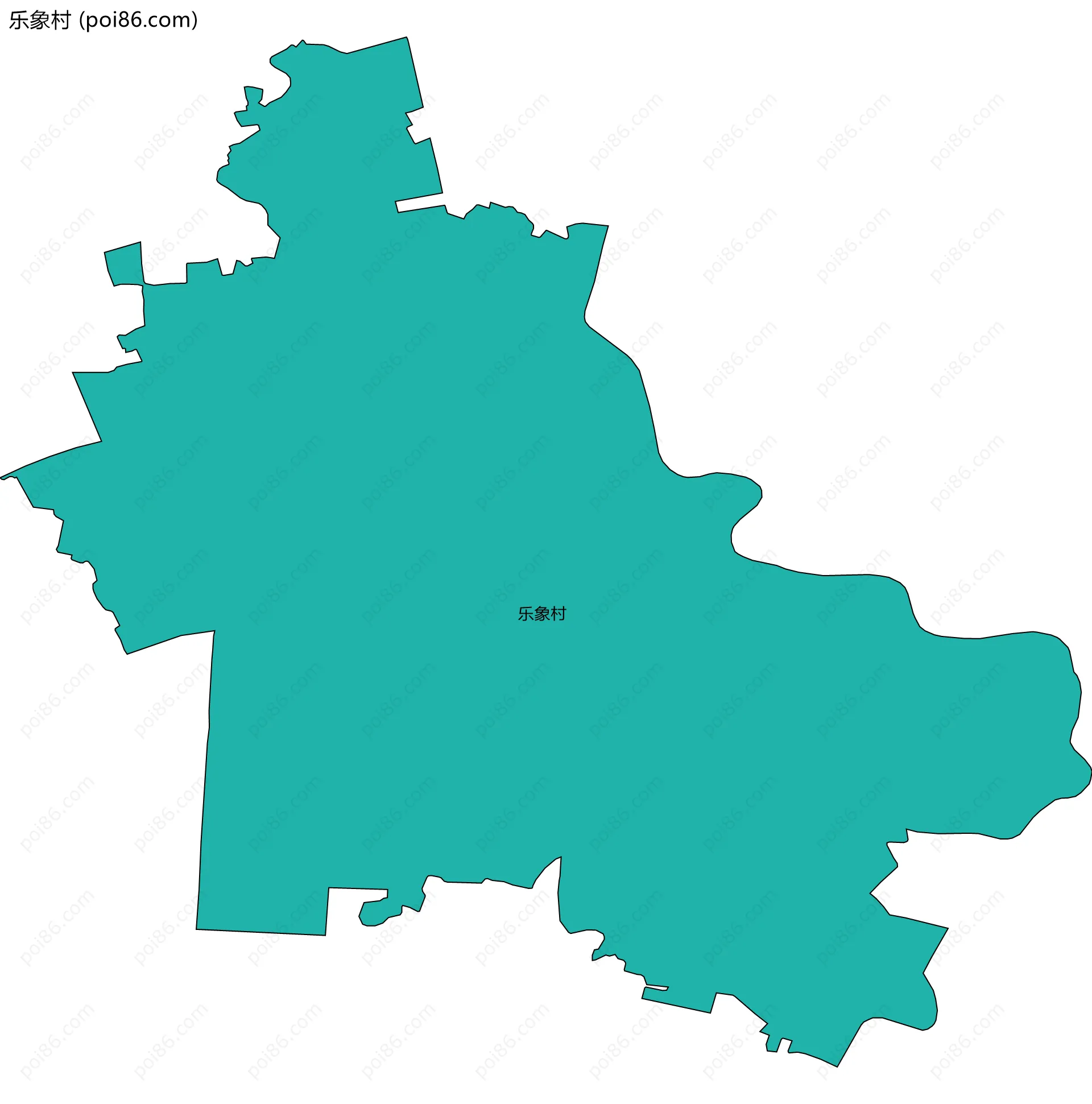 乐象村边界地图