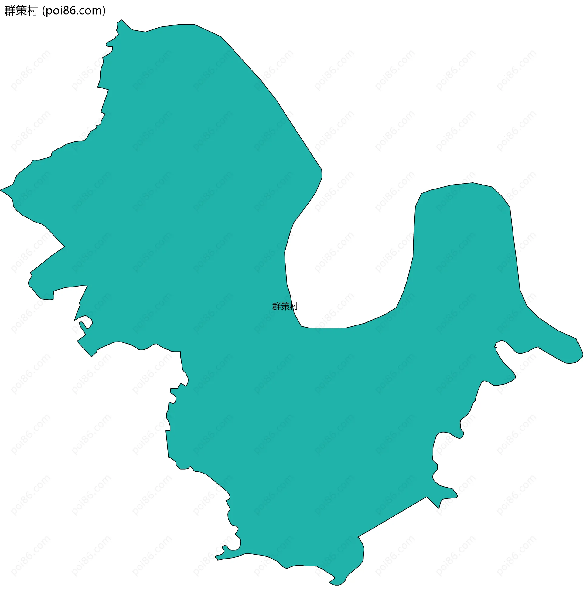 群策村边界地图