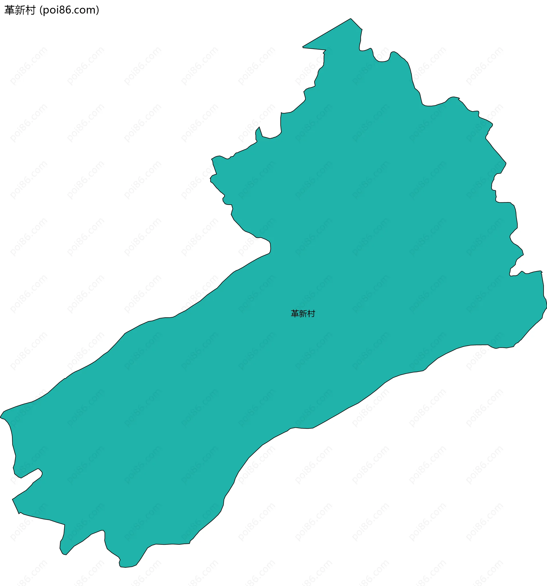 革新村边界地图