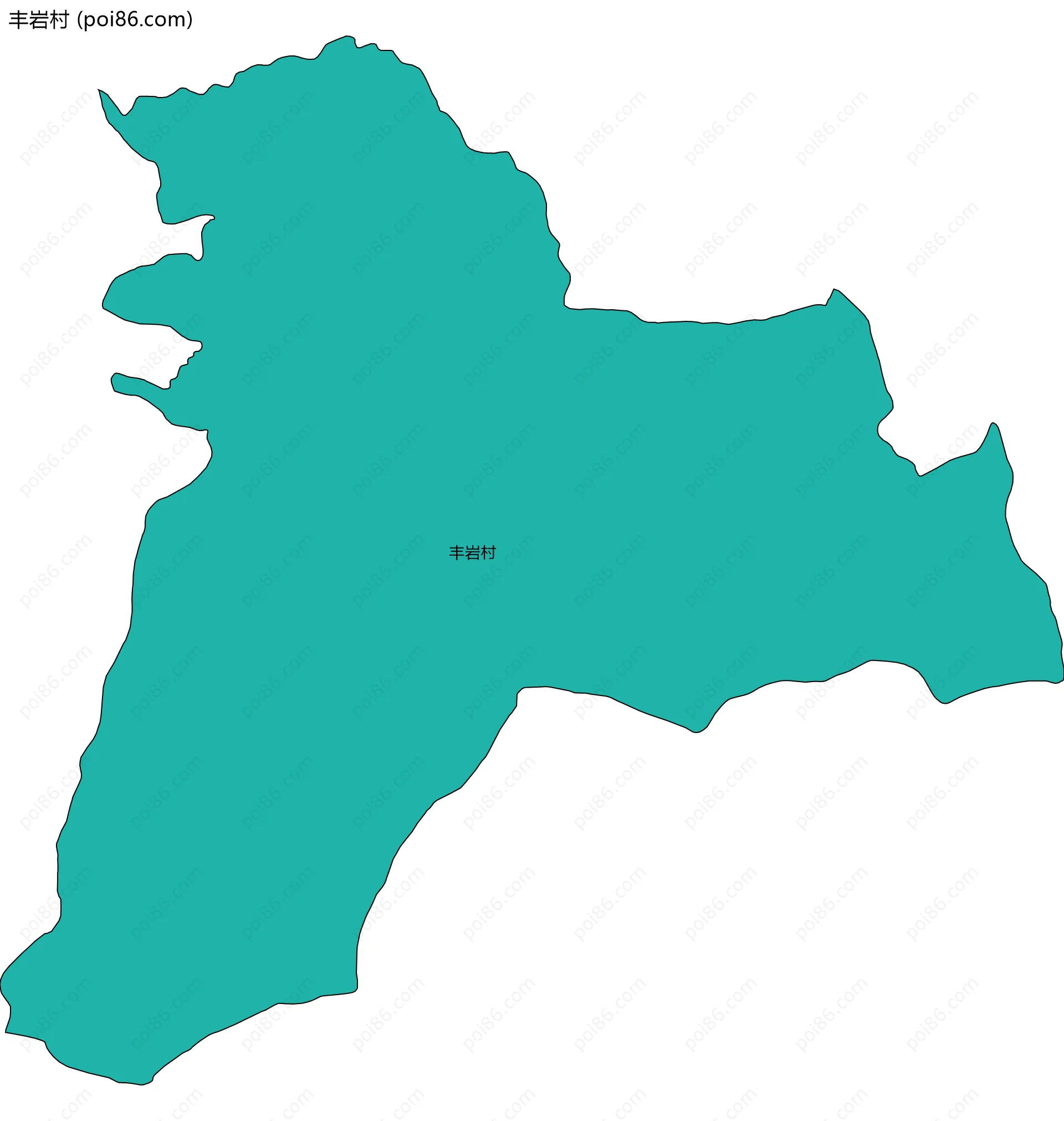 丰岩村边界地图