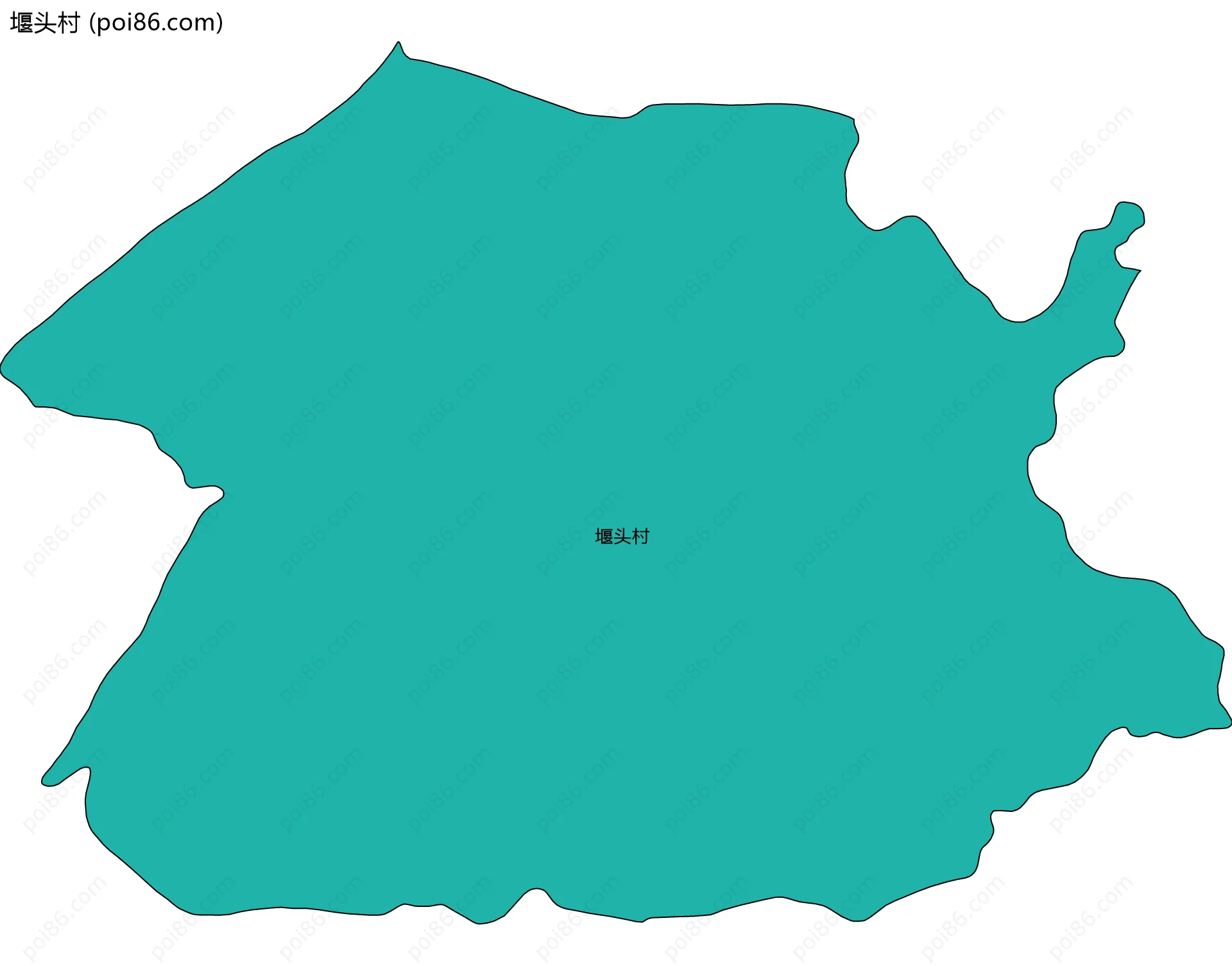 堰头村边界地图
