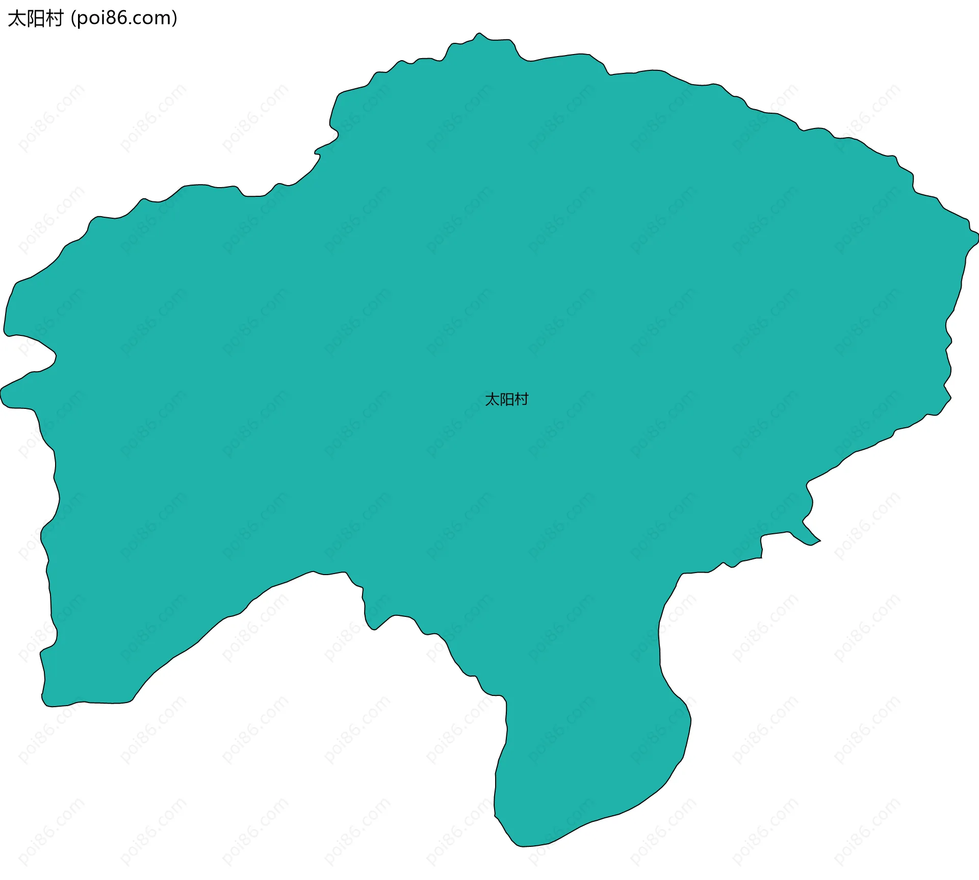 太阳村边界地图