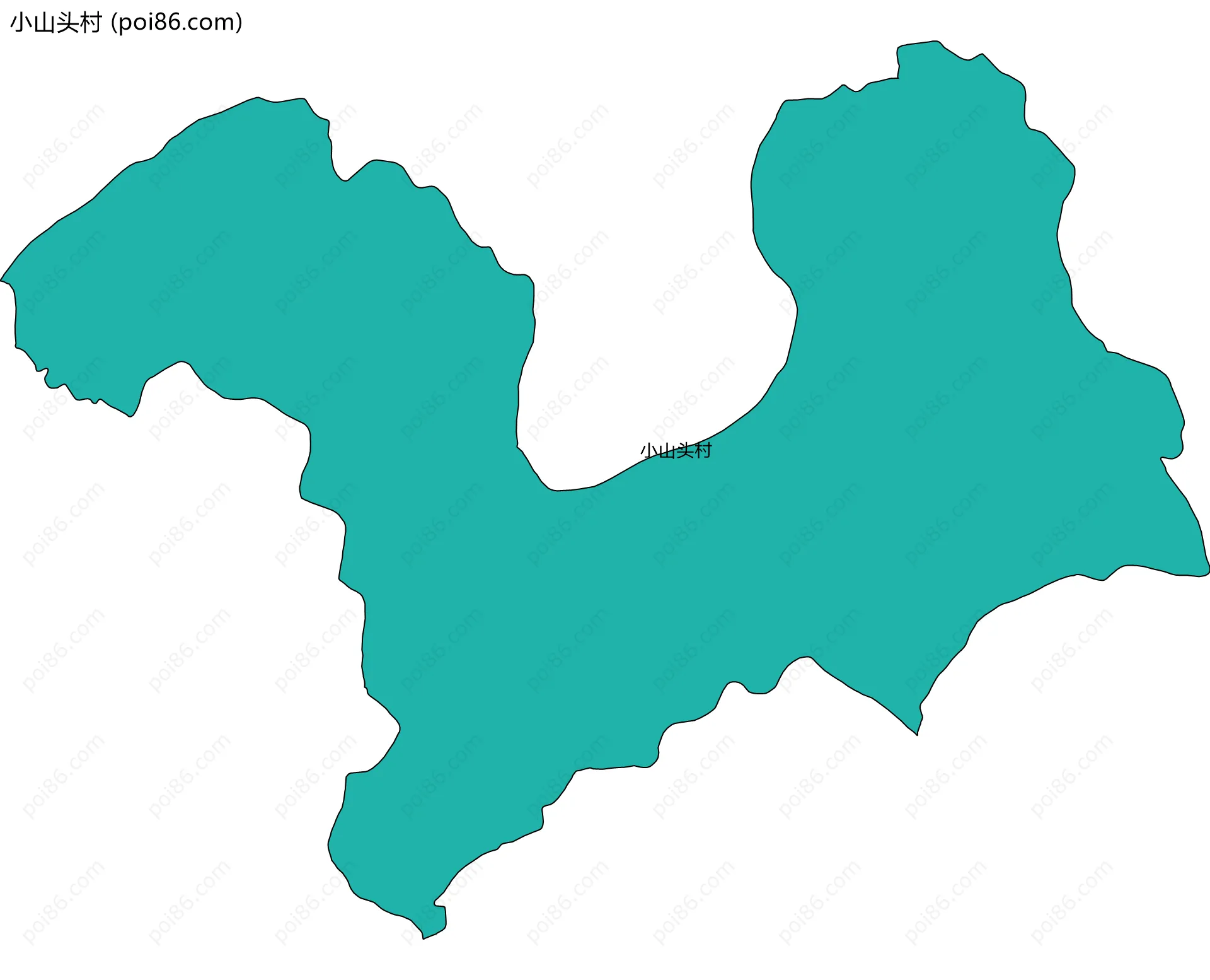 小山头村边界地图