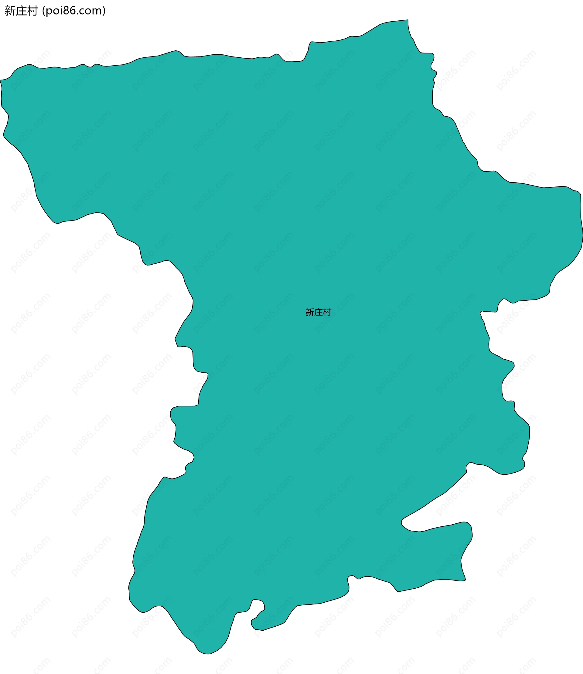 新庄村边界地图