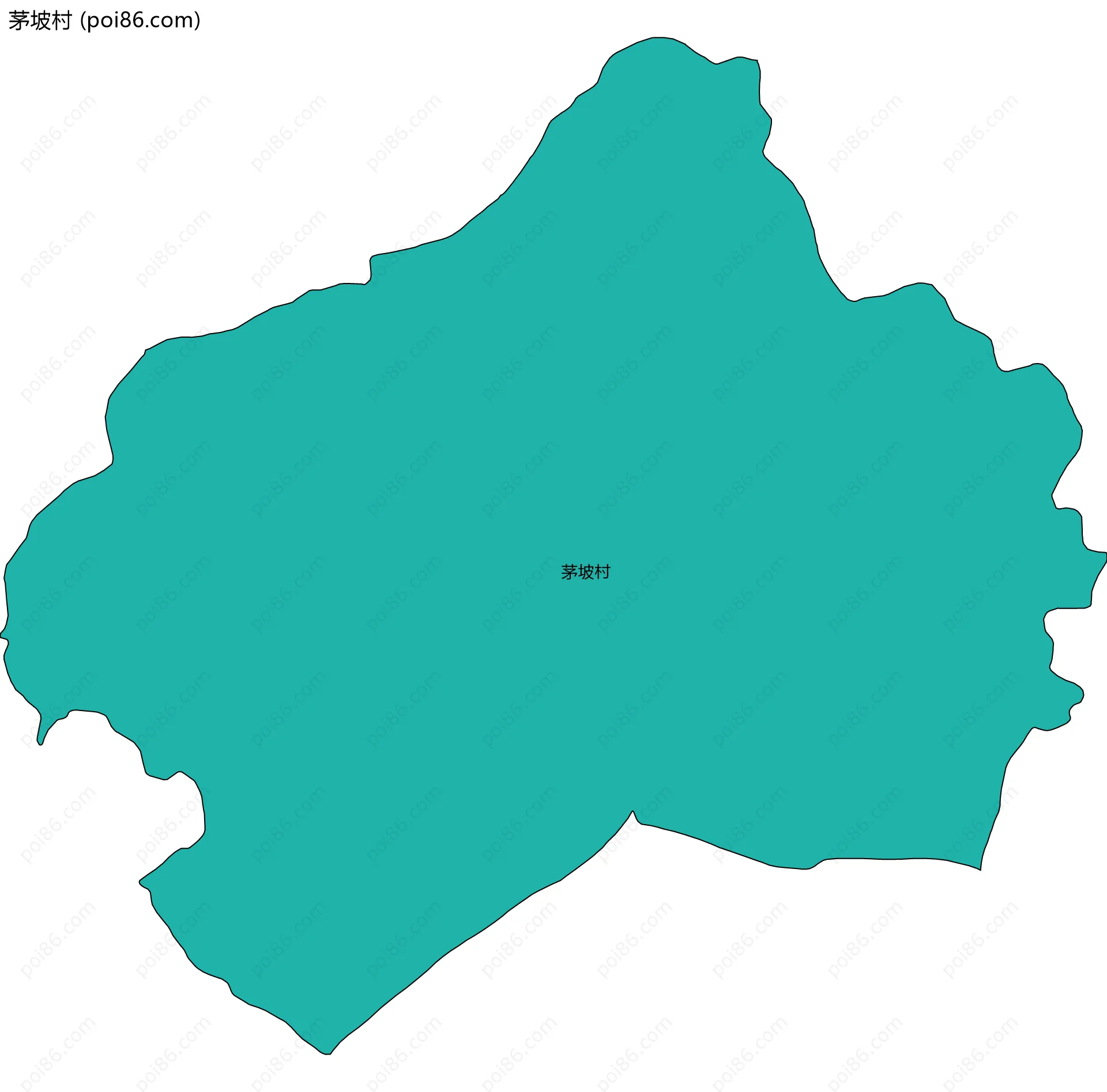 茅坡村边界地图