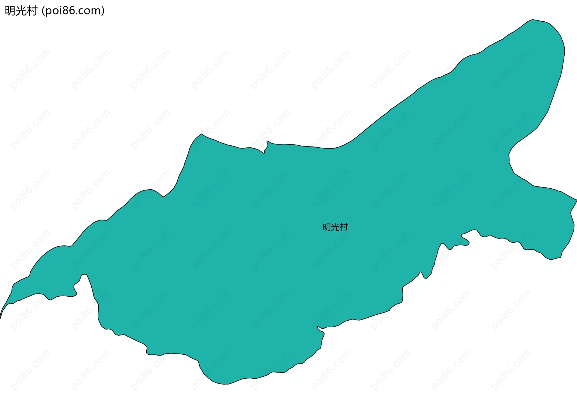 明光村边界地图