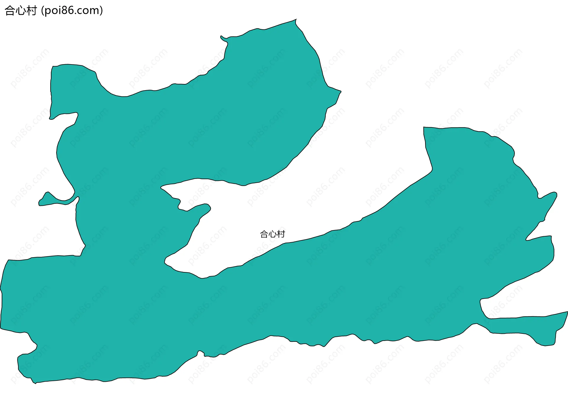 合心村边界地图