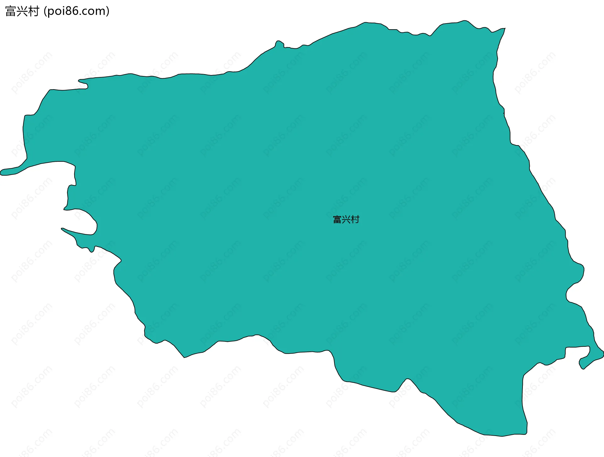 富兴村边界地图