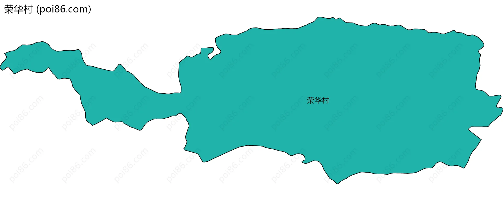 荣华村边界地图