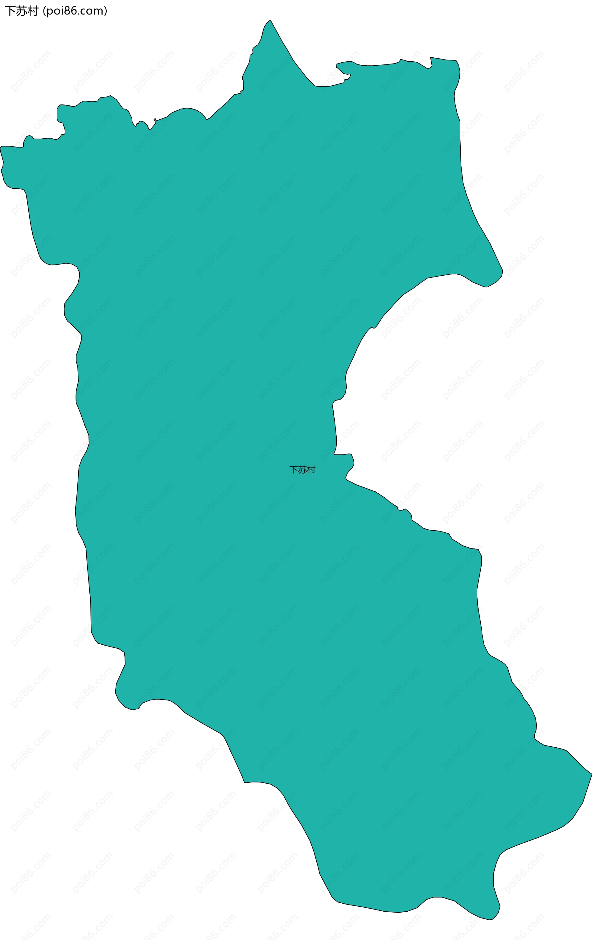 下苏村边界地图