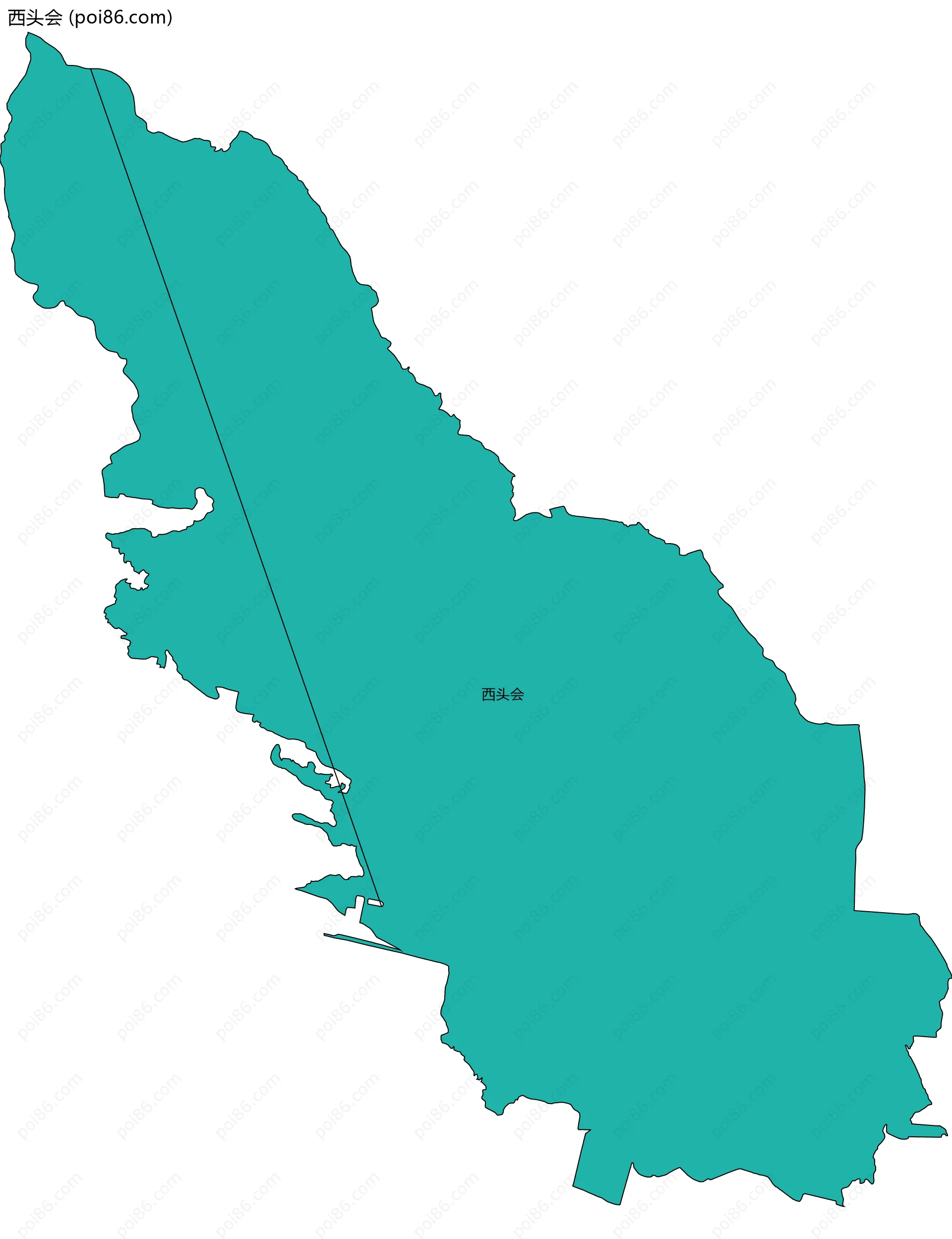 西头会边界地图