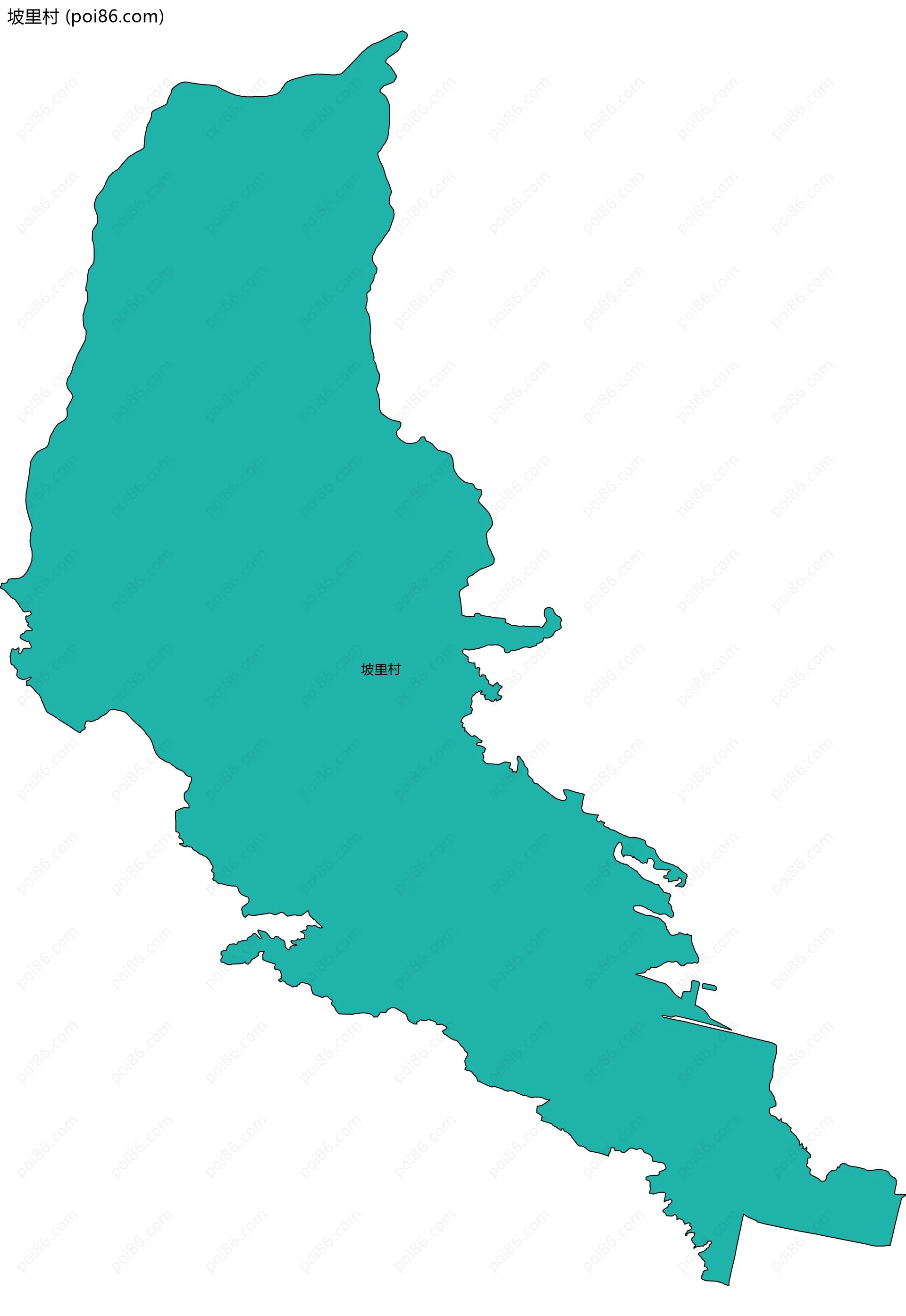坡里村边界地图