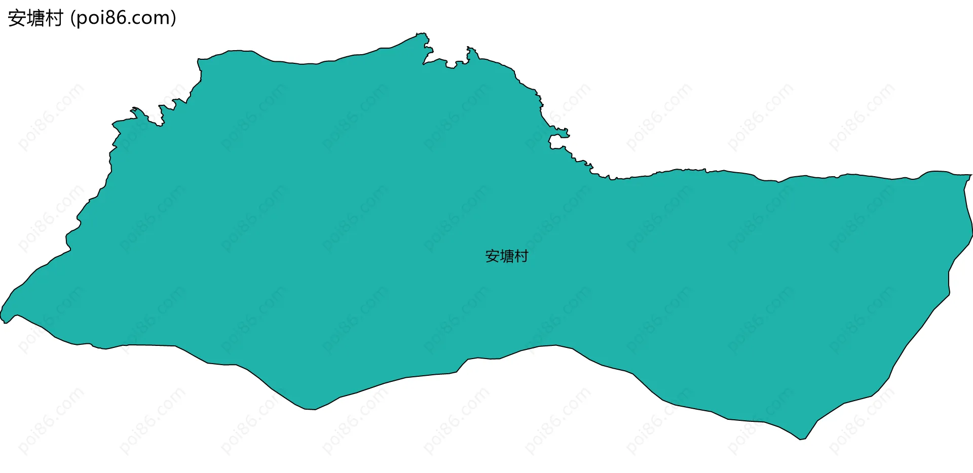 安塘村边界地图