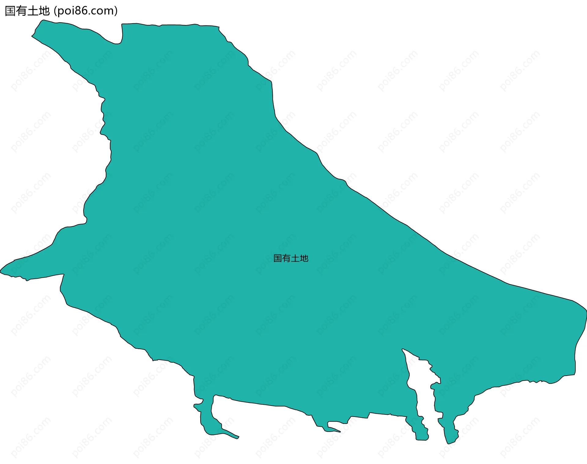 国有土地边界地图