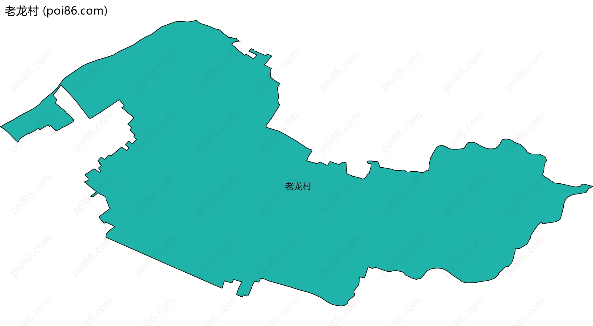 老龙村边界地图