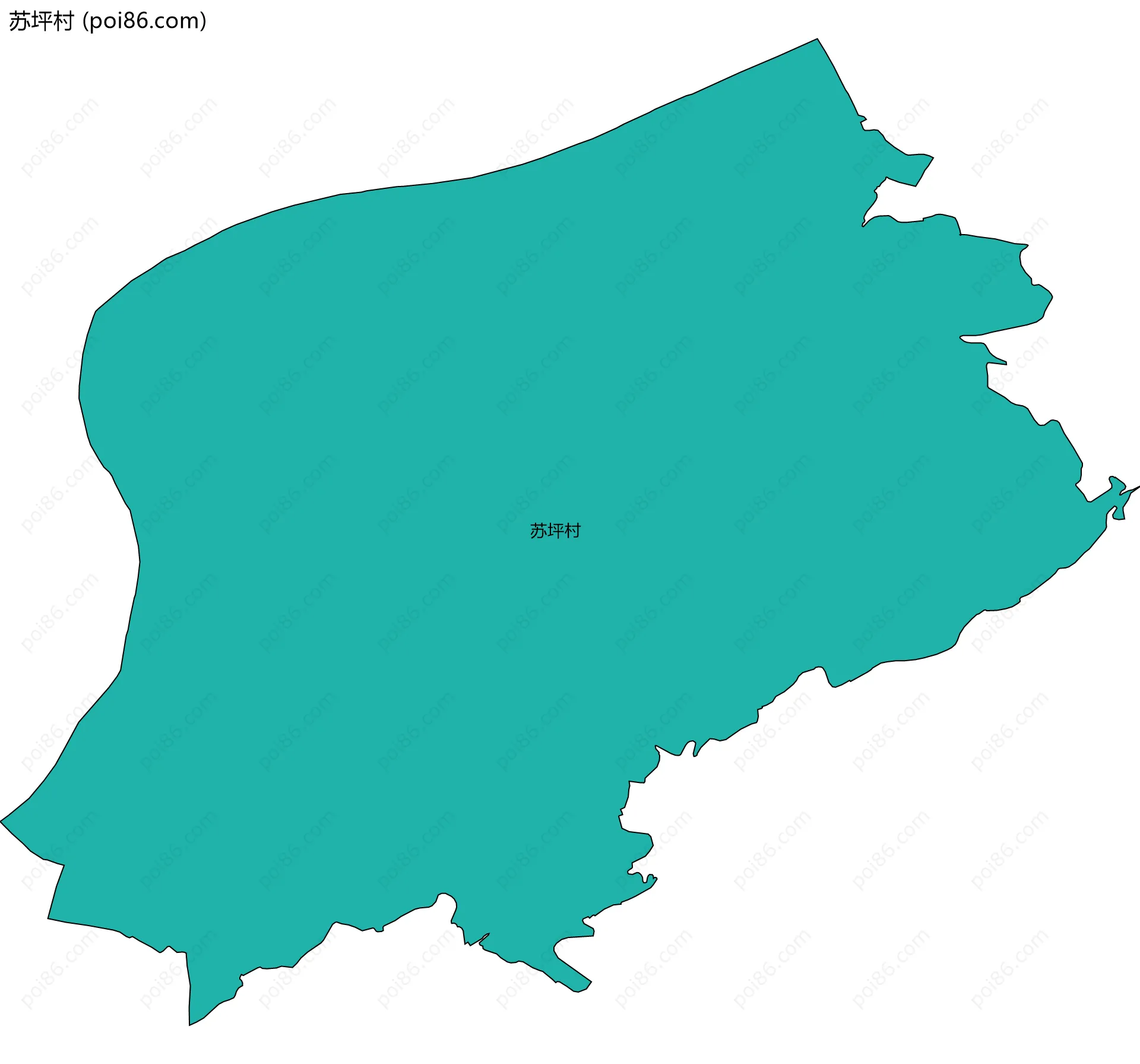 苏坪村边界地图