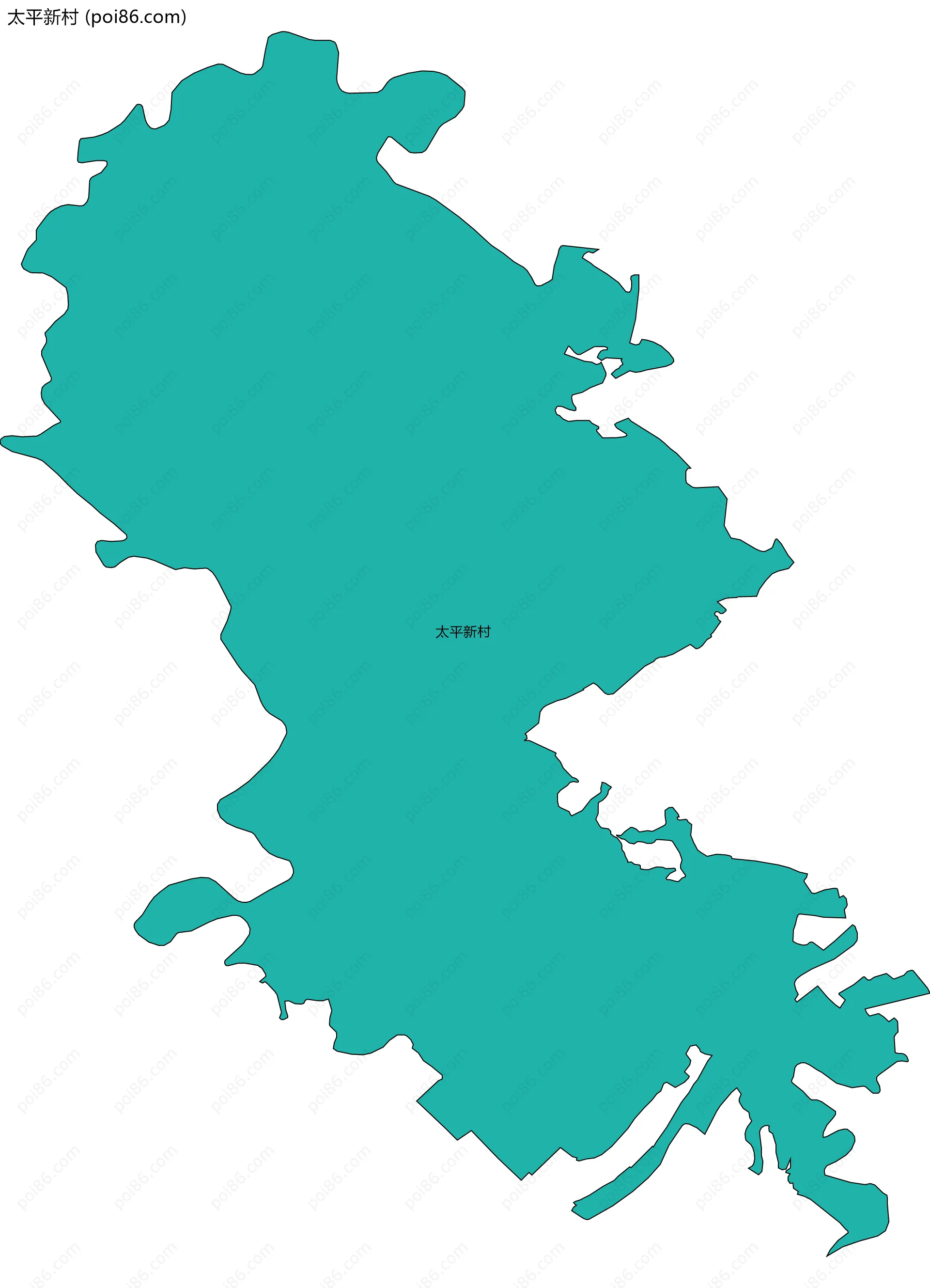 太平新村边界地图