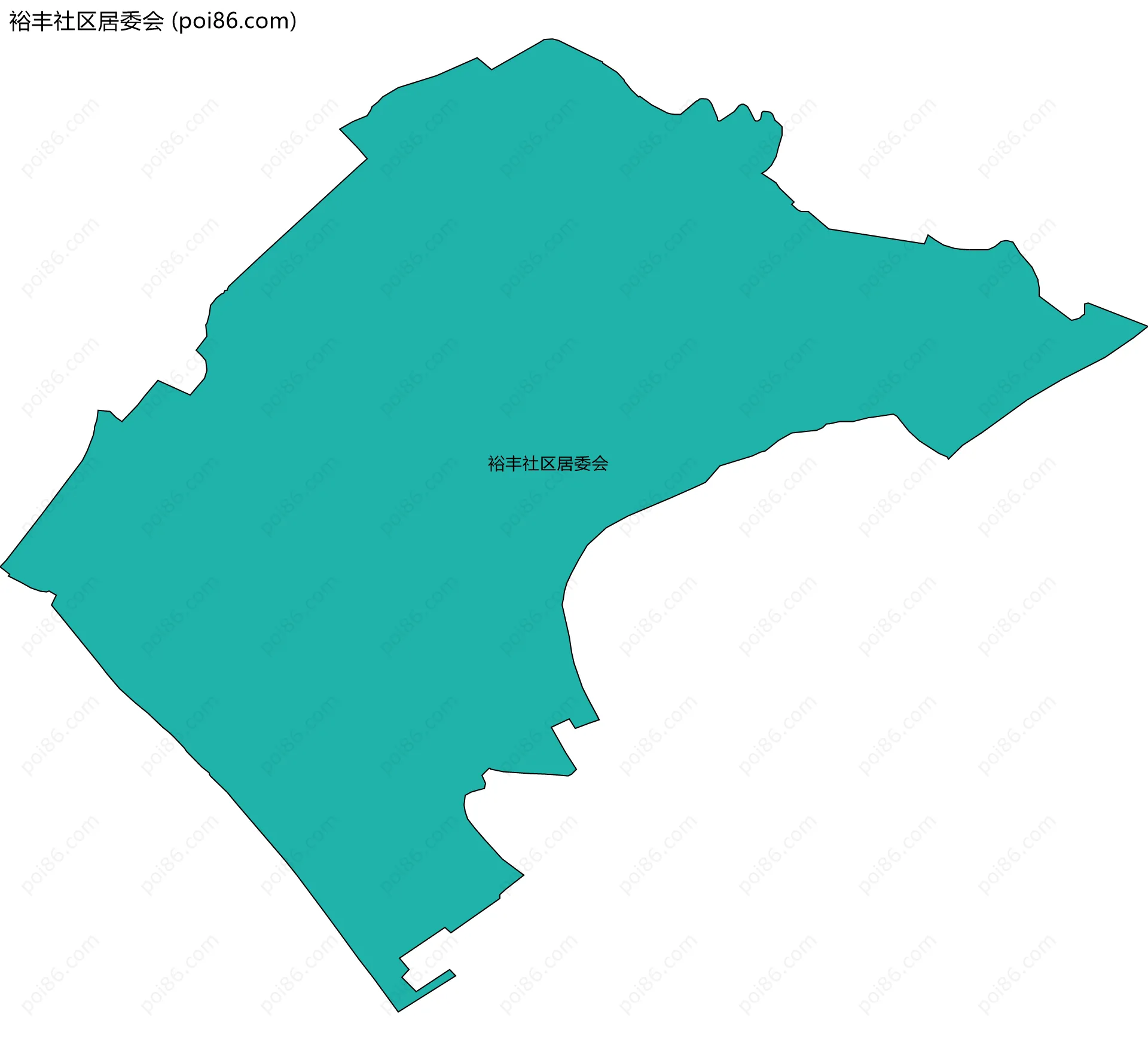 裕丰社区居委会边界地图