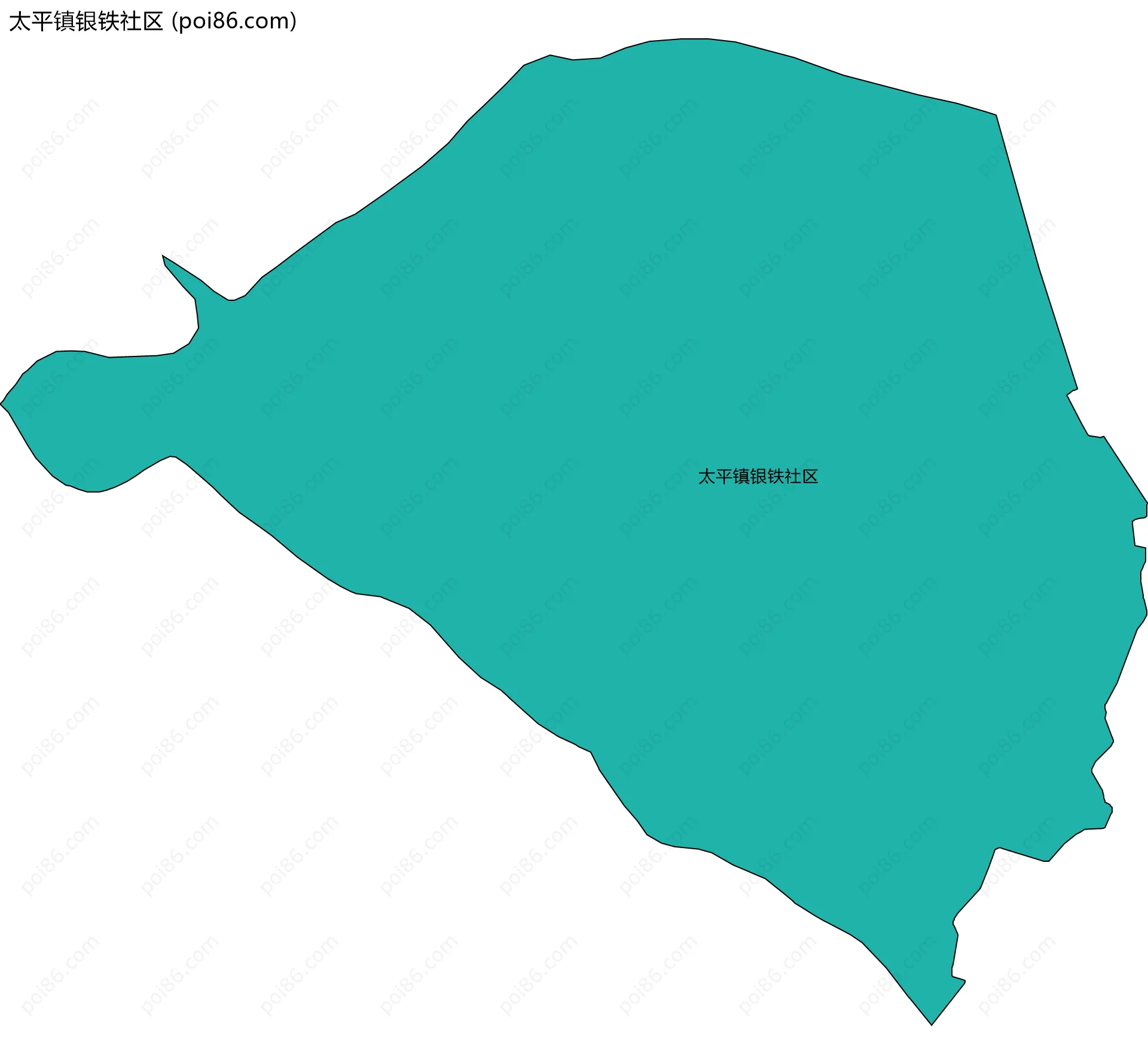 太平镇银铁社区边界地图