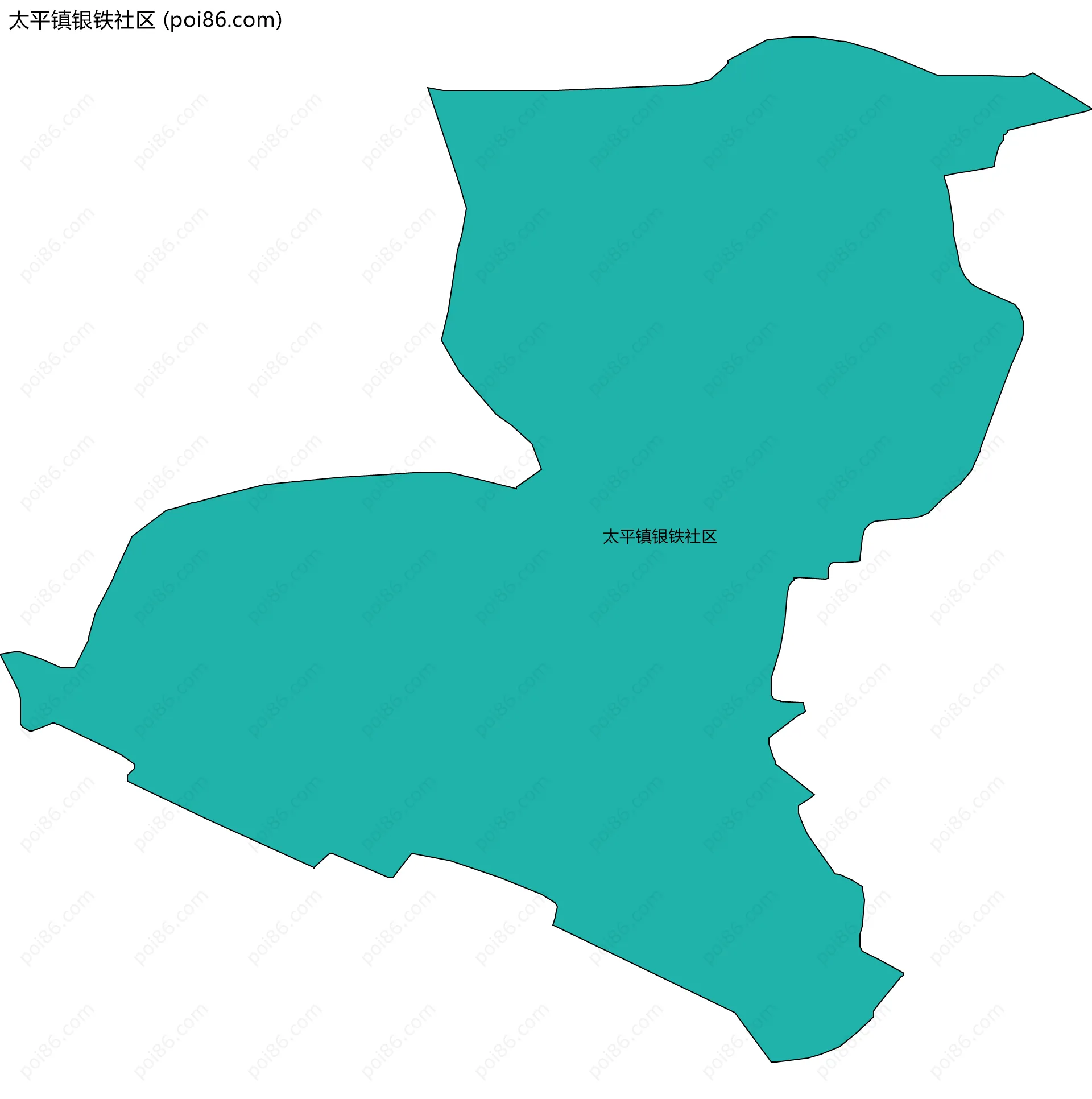 太平镇银铁社区边界地图
