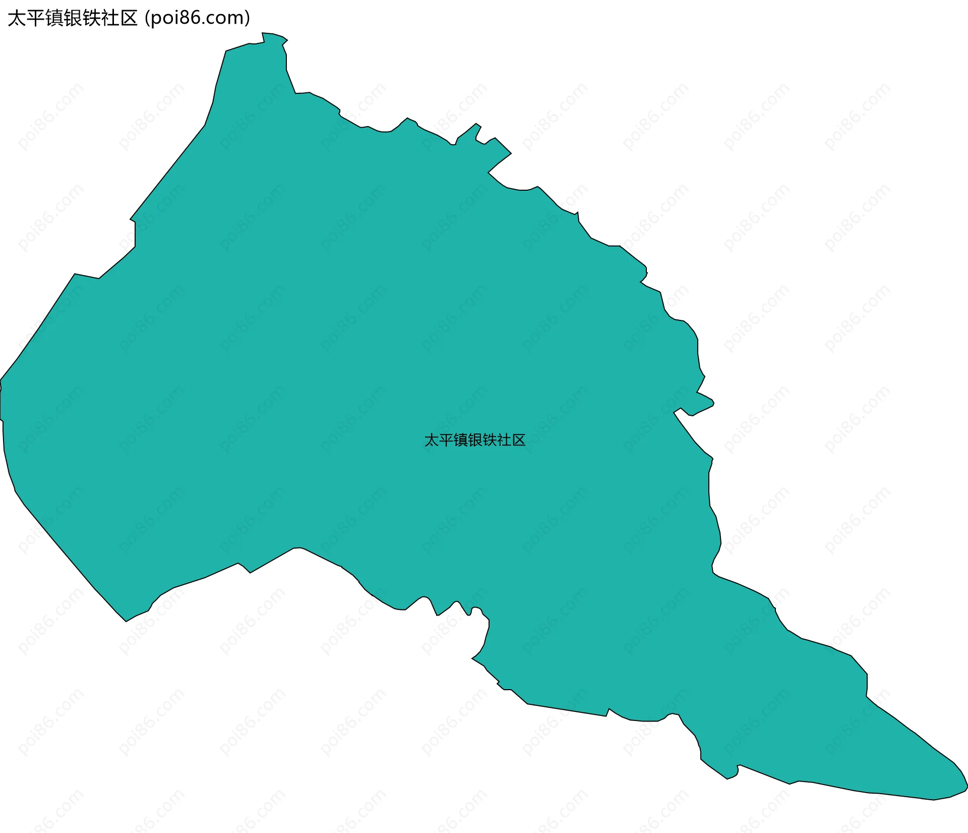 太平镇银铁社区边界地图