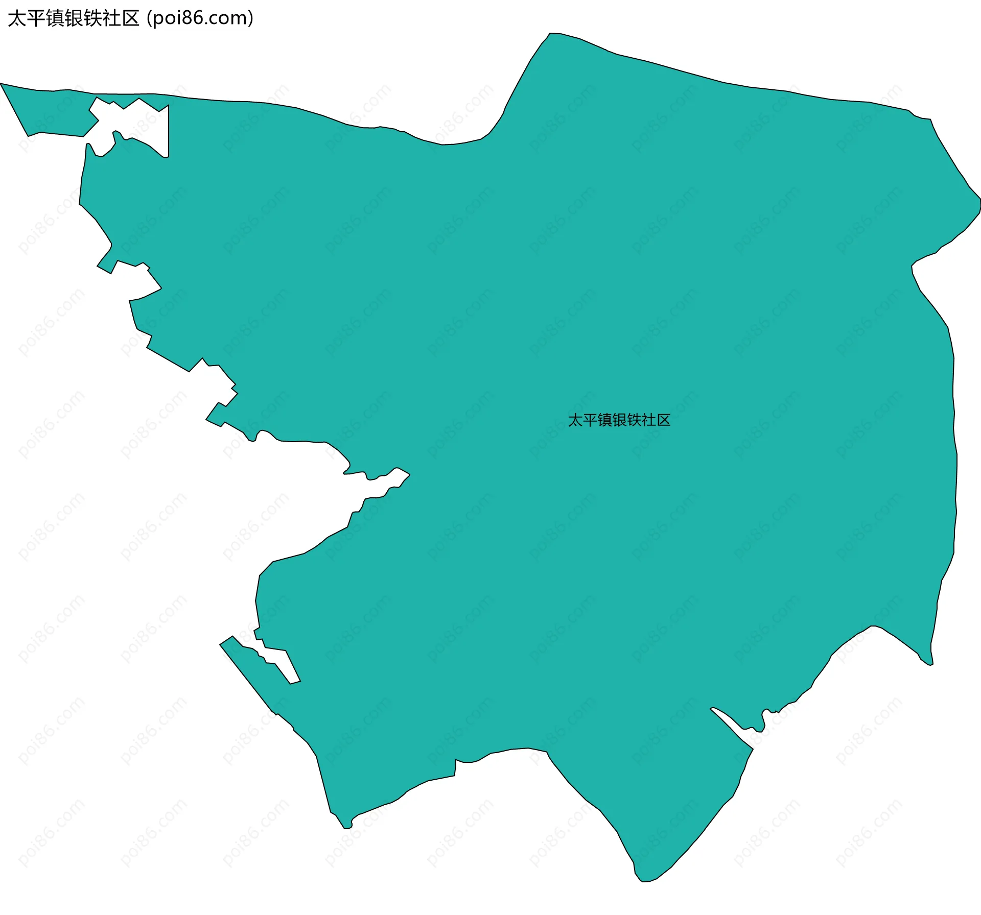 太平镇银铁社区边界地图