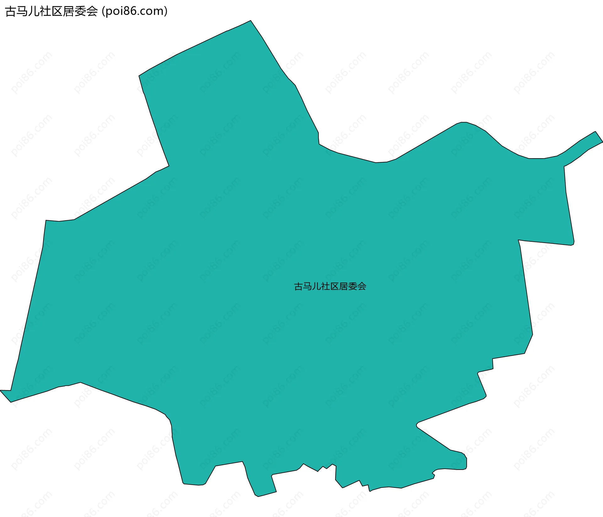 古马儿社区居委会边界地图