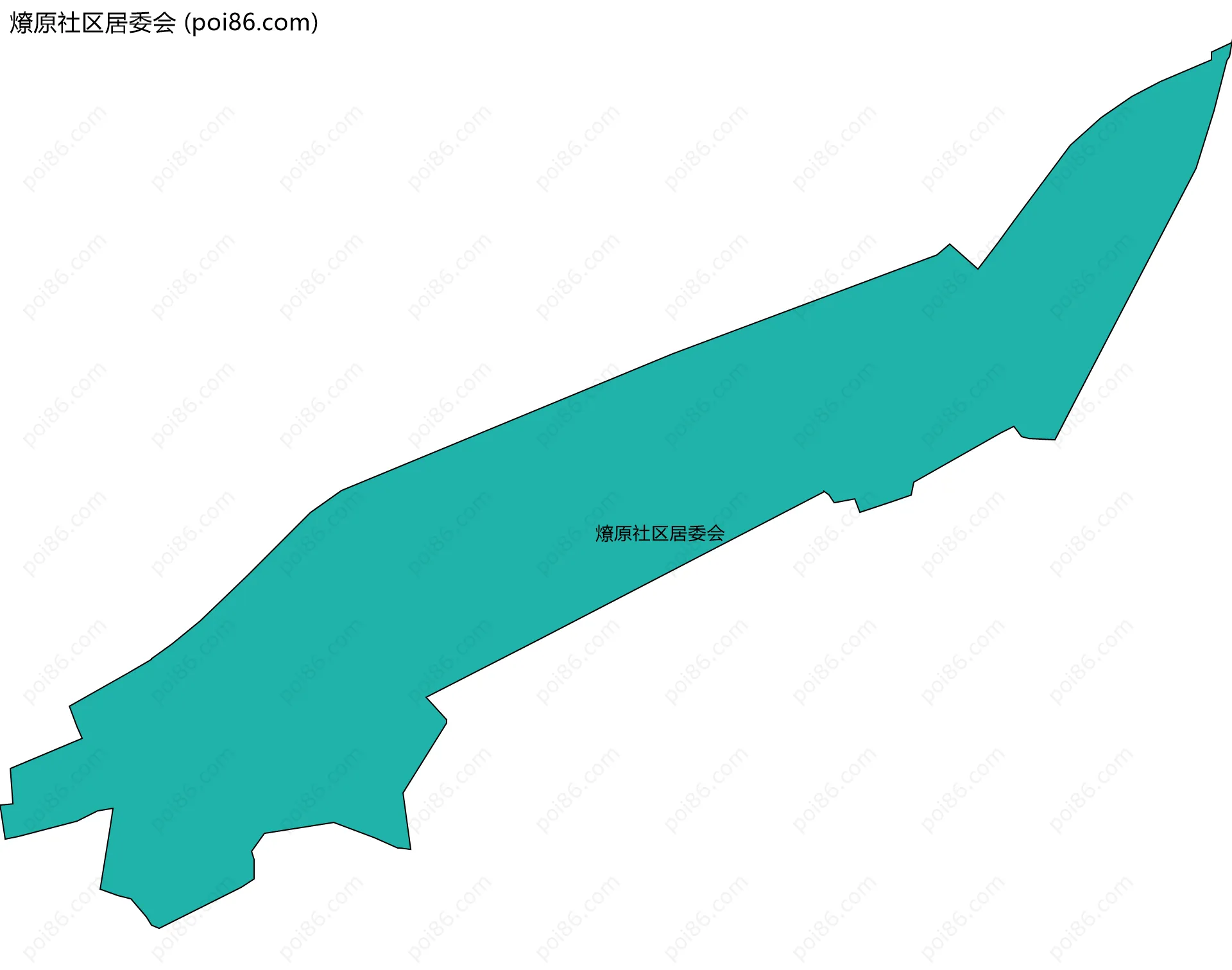 燎原社区居委会边界地图