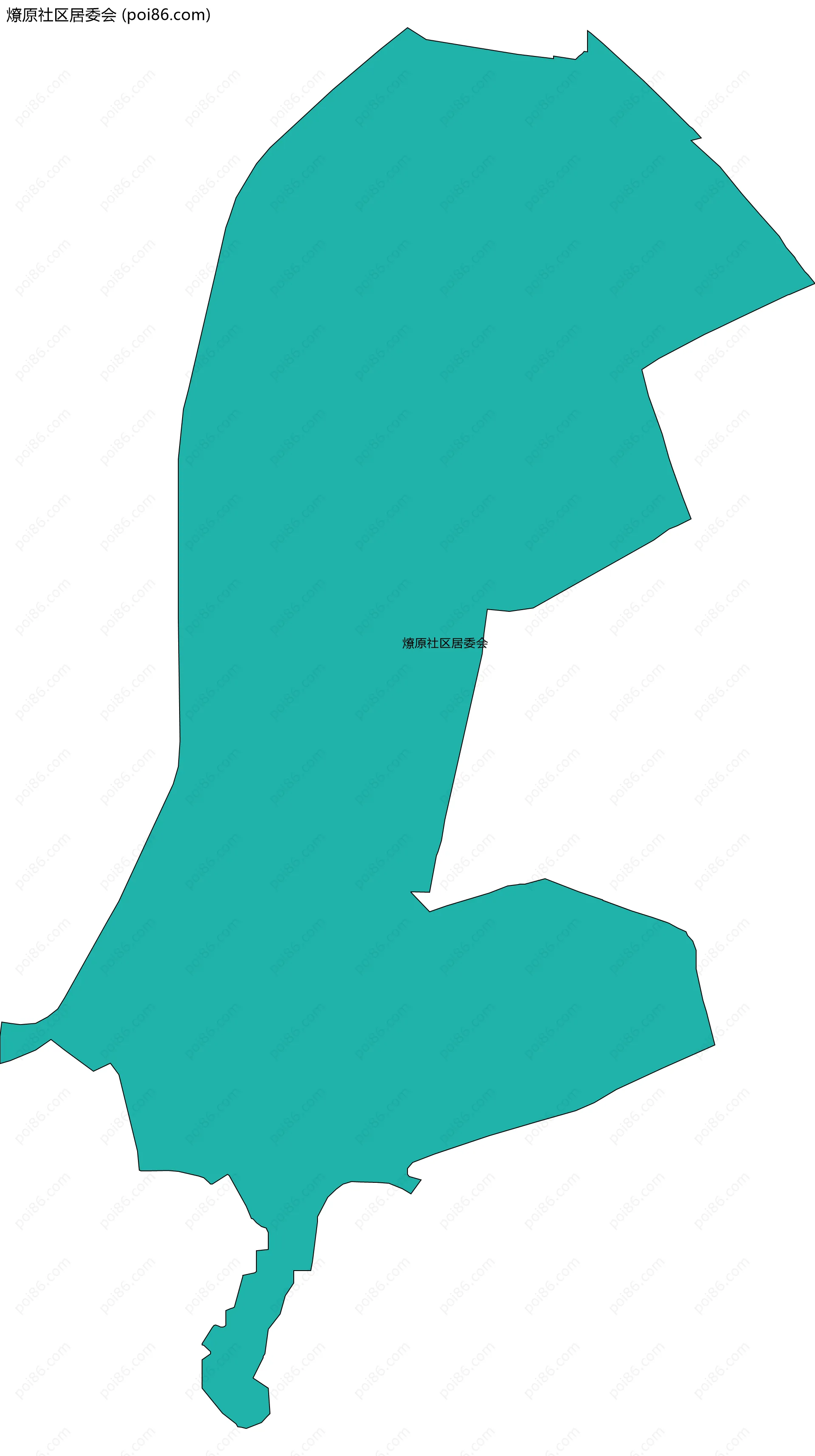 燎原社区居委会边界地图