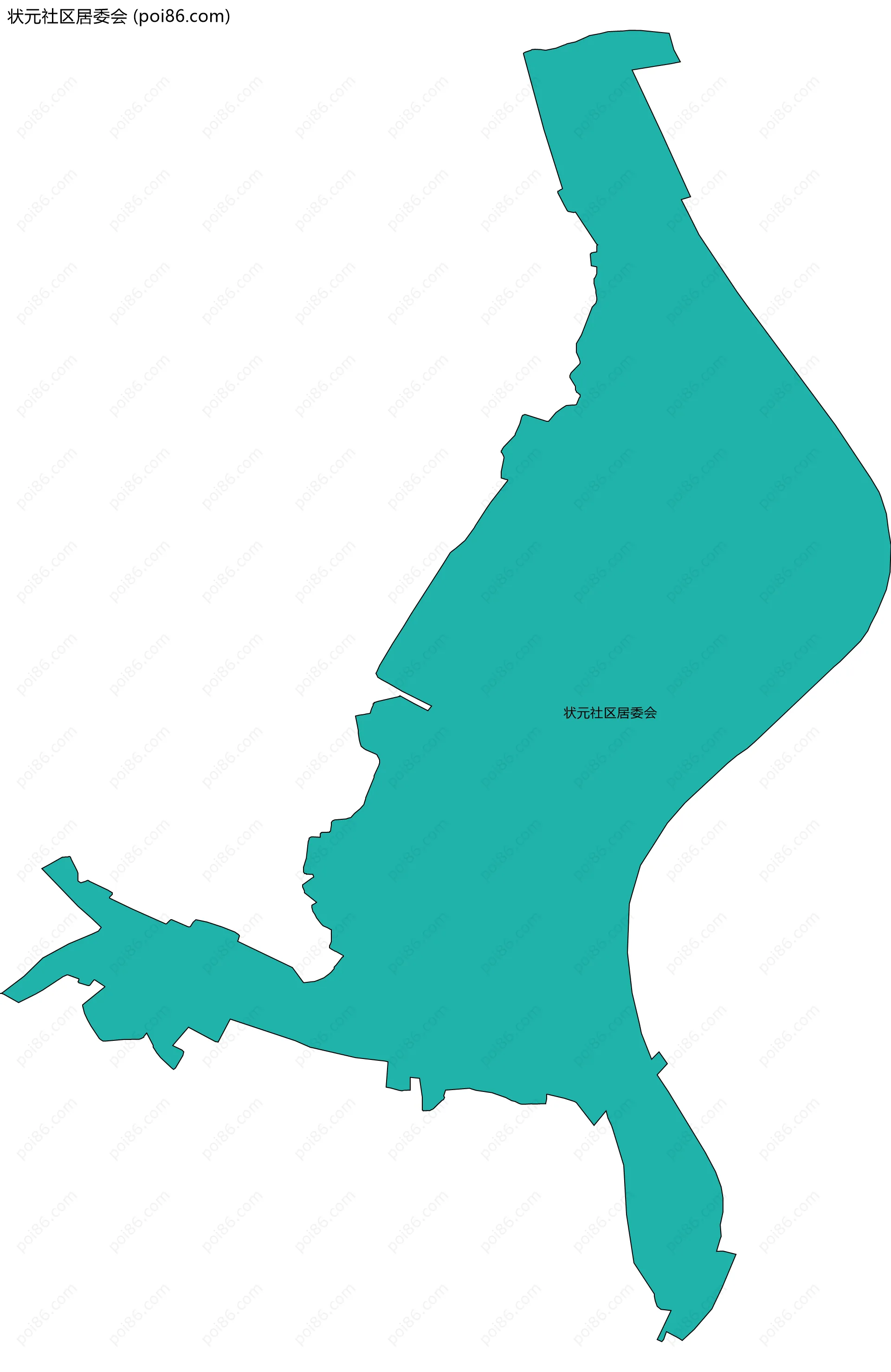 状元社区居委会边界地图