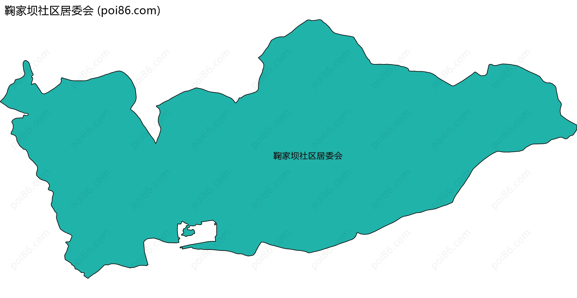 鞠家坝社区居委会边界地图