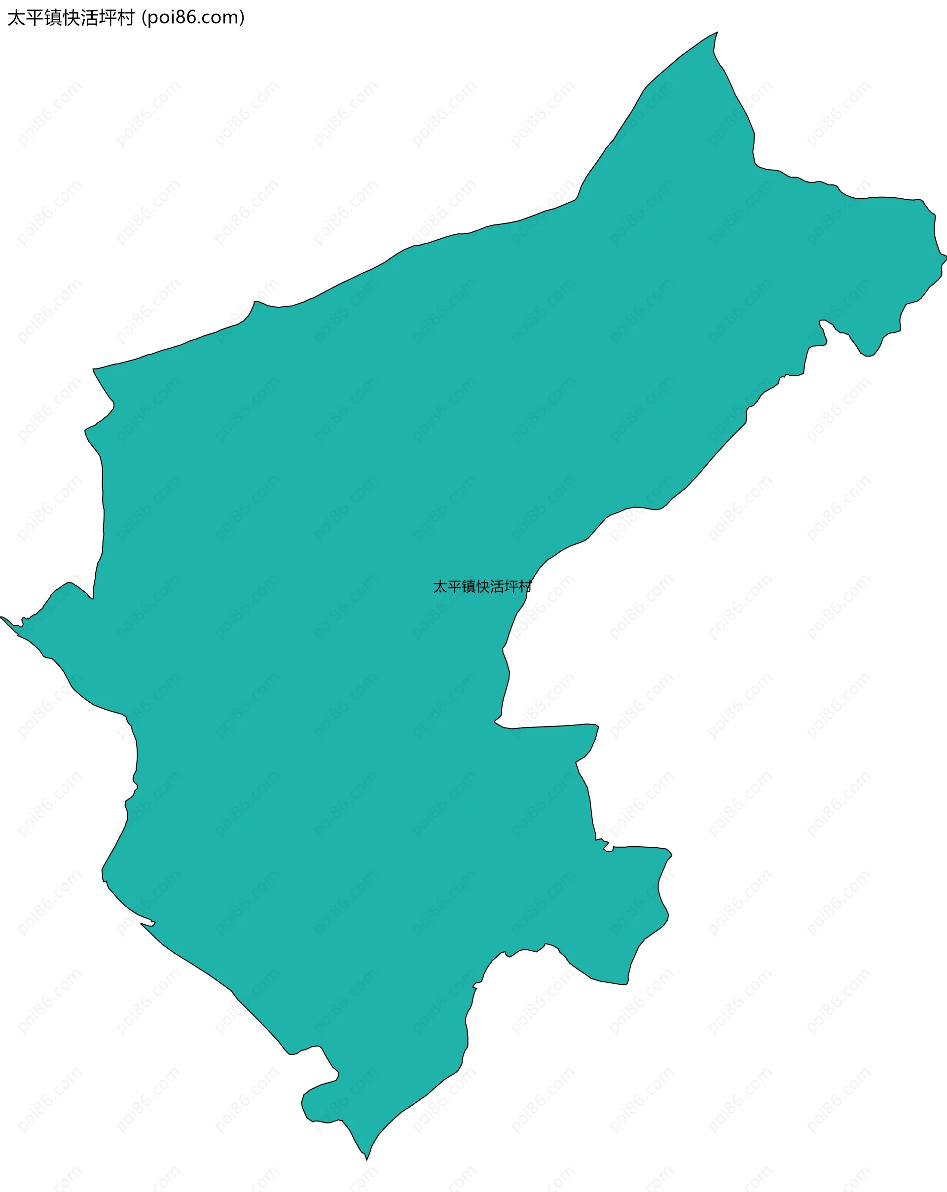 太平镇快活坪村边界地图