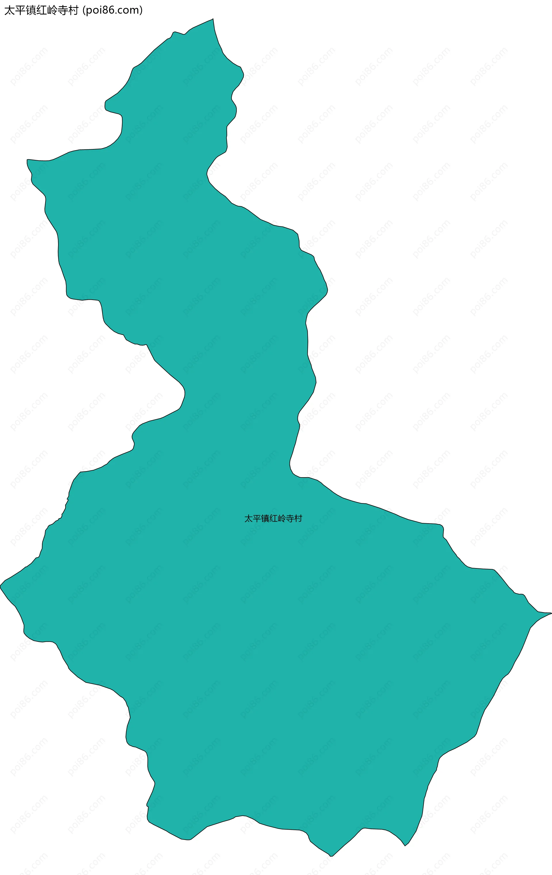 太平镇红岭寺村边界地图