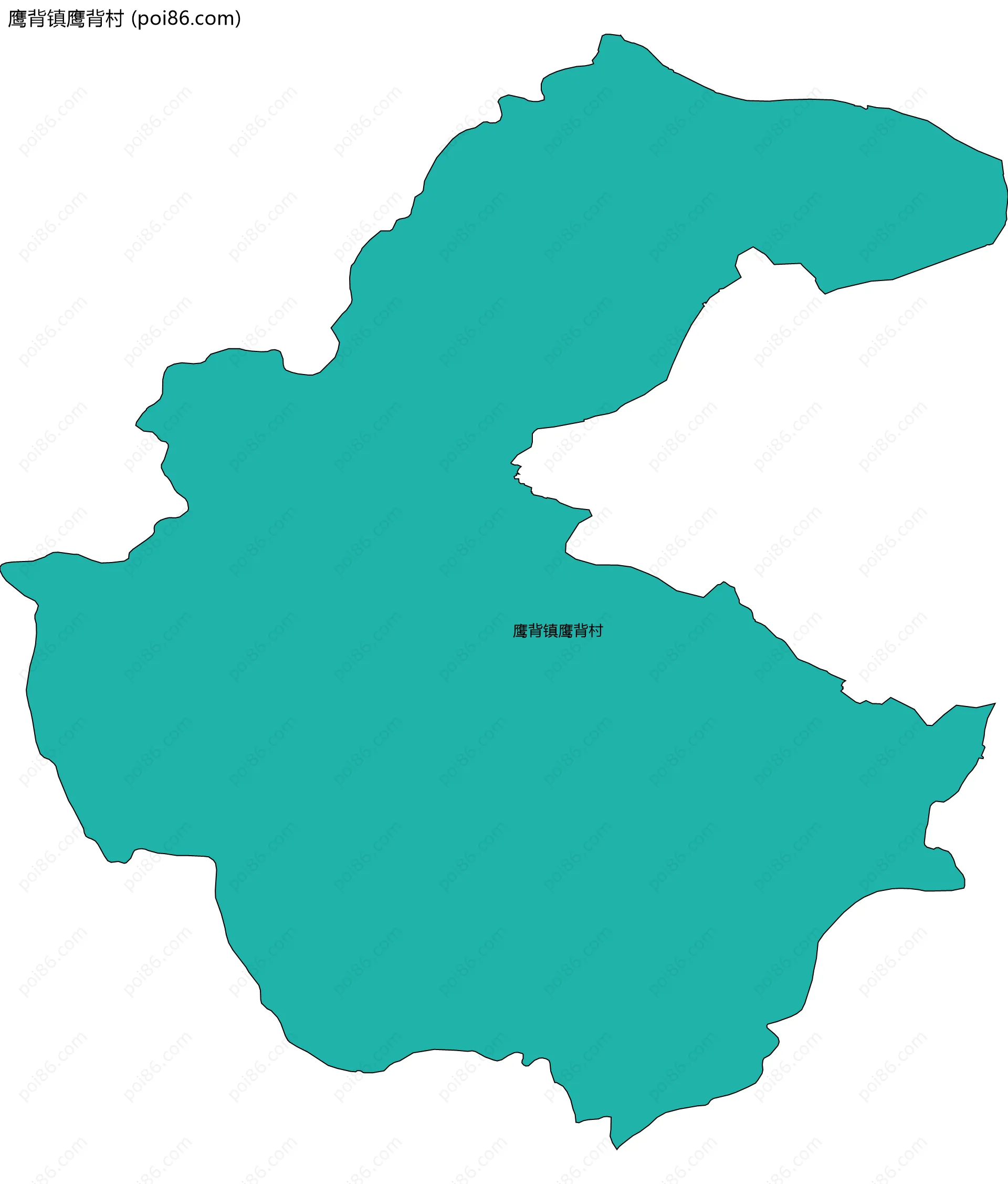 鹰背镇鹰背村边界地图