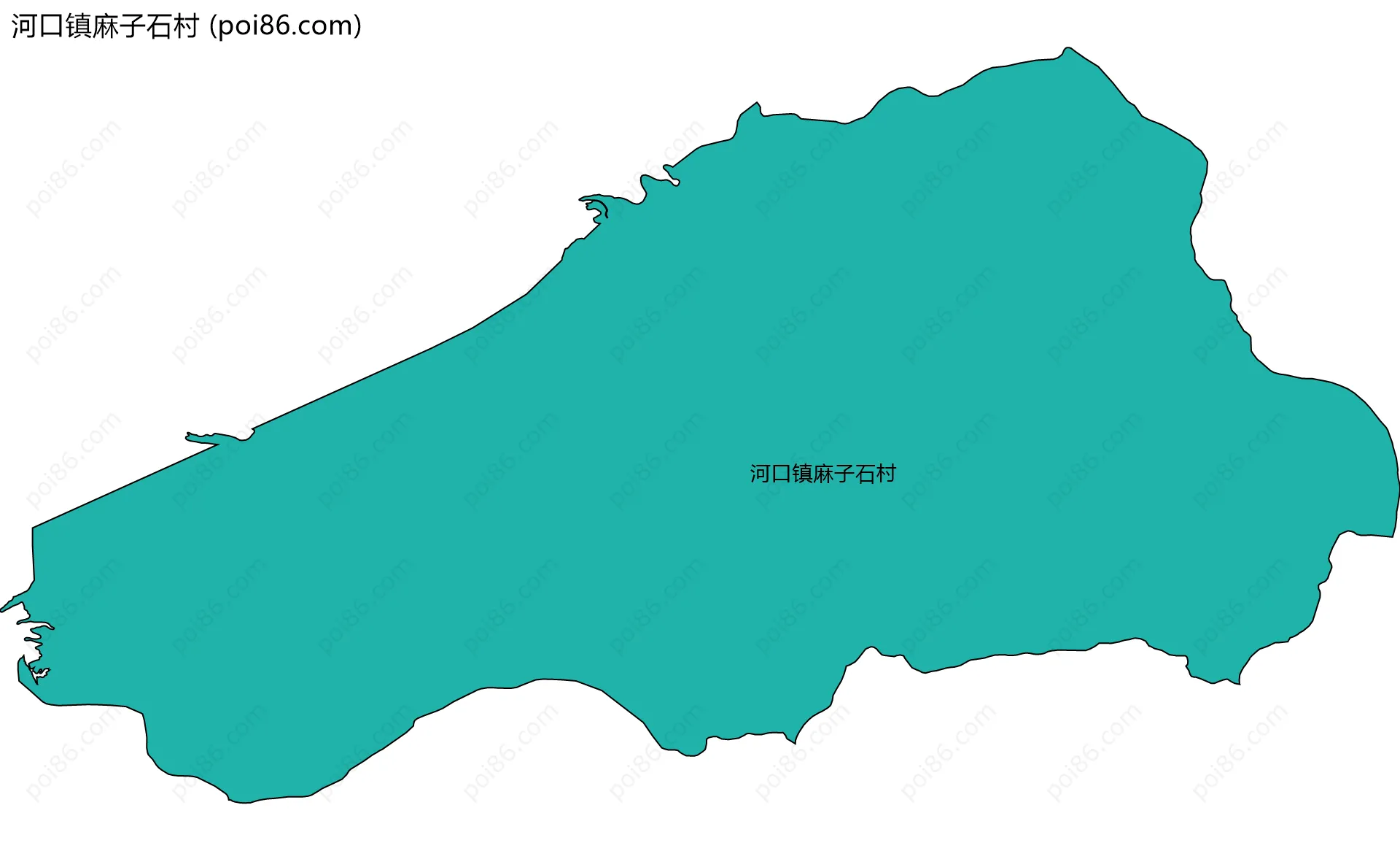 河口镇麻子石村边界地图