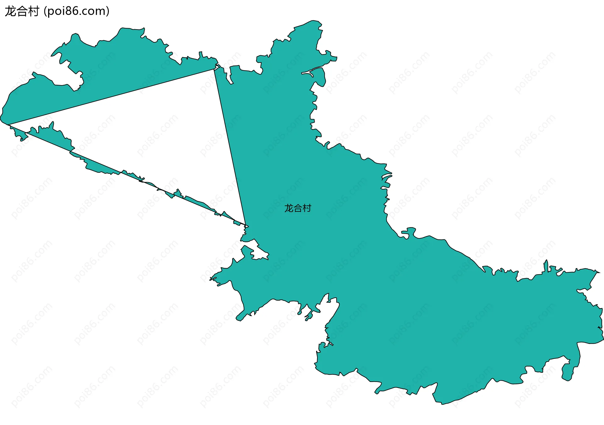 龙合村边界地图